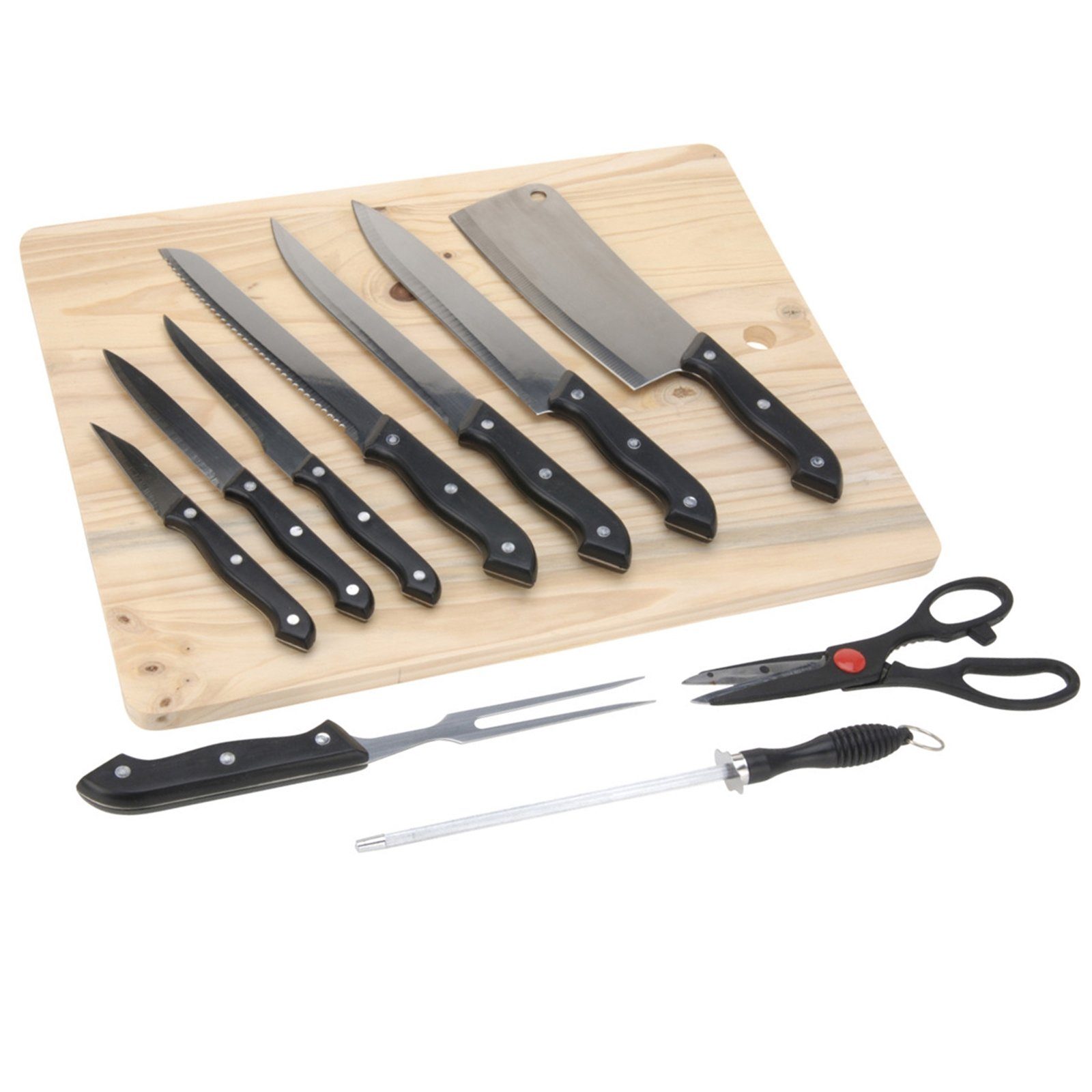 Neuetischkultur Messer-Set Messerset 11-tlg. mit Schneidebrett (11-tlg) | Messersets