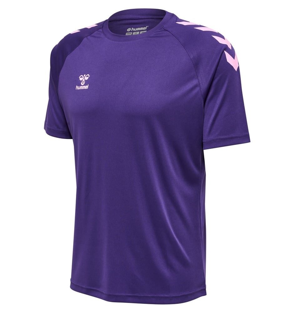 T-Shirt hmlCORE XK Core Poly (Interlock-Stoff) Kurzarm violett Herren