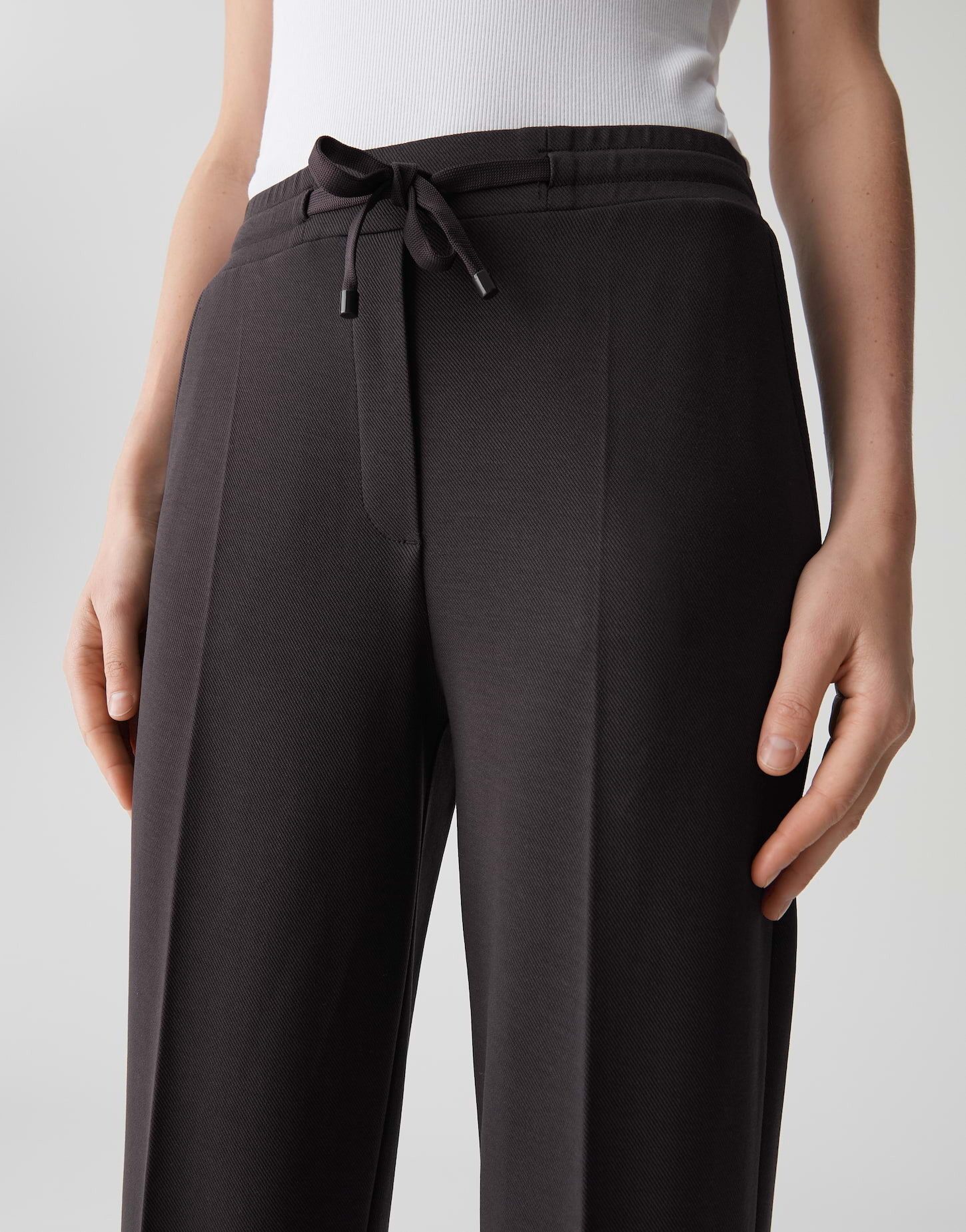 OPUS PANTS Stoffhose MACIE mit elastischem Komfortbund Long, Tencel, elastischer Gummibund