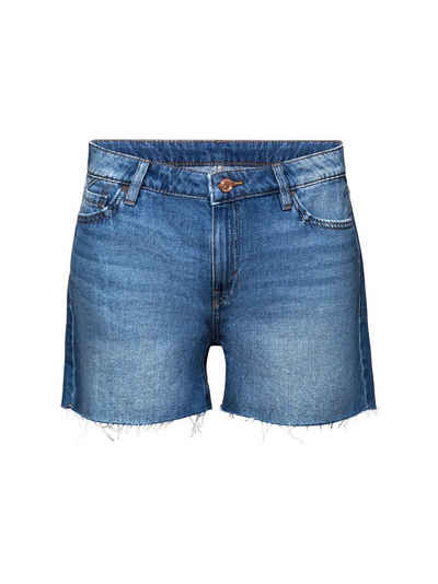edc by Esprit Jeansshorts Jeans-Shorts mit ungesäumten Kanten