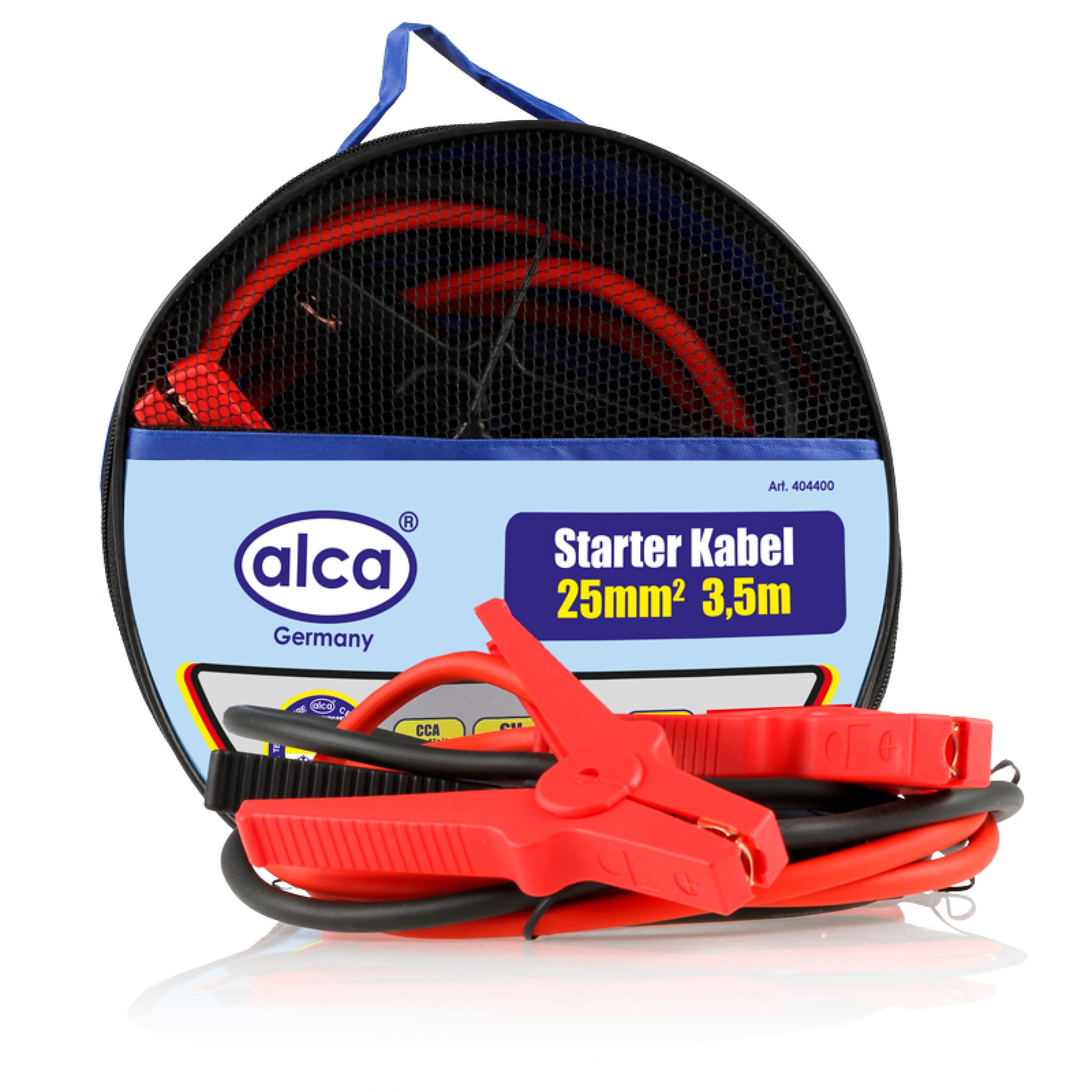 alca Starthilfekabel max. 350 A 38,5 qmm 2 x 3,5 m CCA Aufbewahrungstasche Starthilfekabel, (350.0 cm)