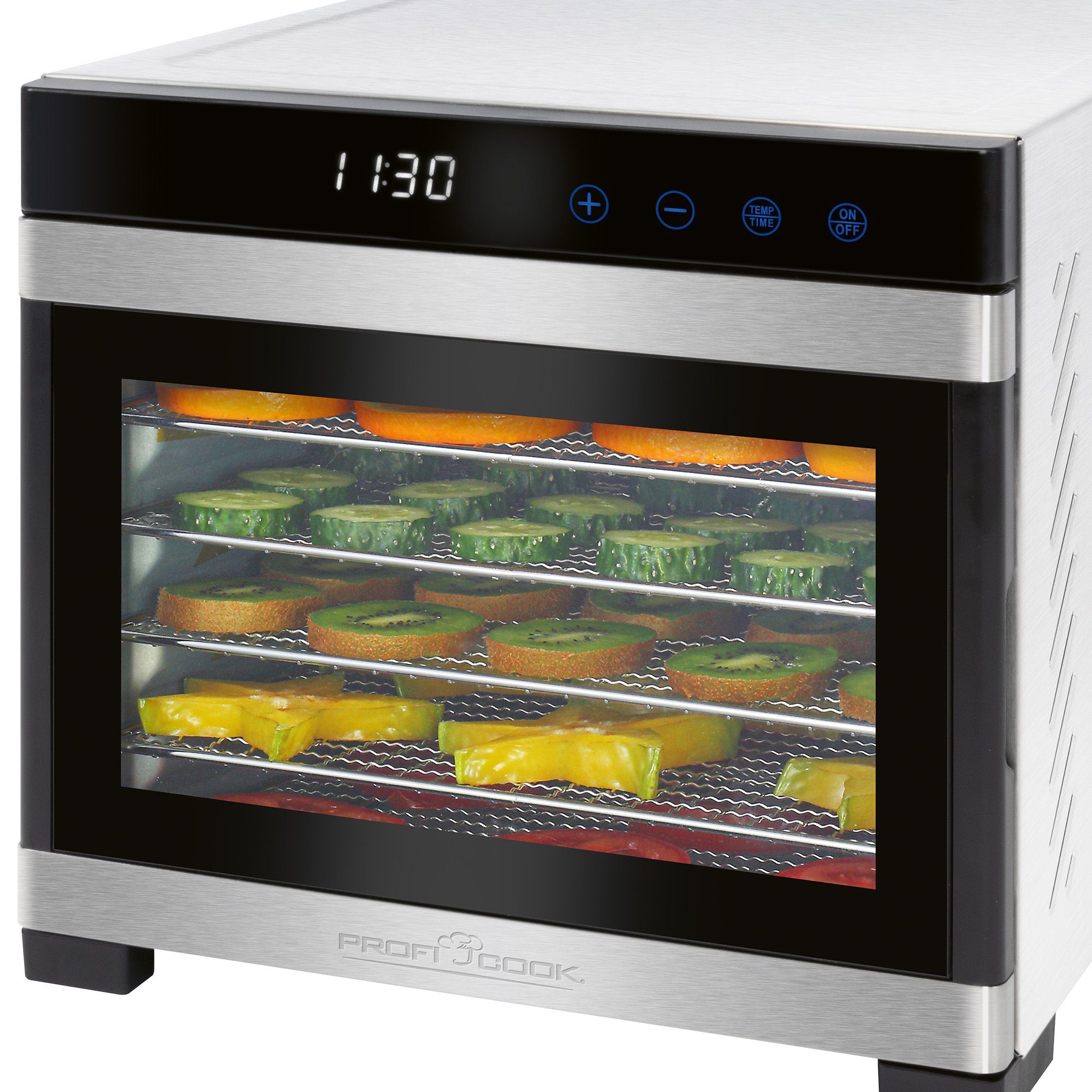 ProfiCook Dörrautomat PC-DR 1218 650 W, 360° Airflow Circulation, Edelstahl, Leistungsstark