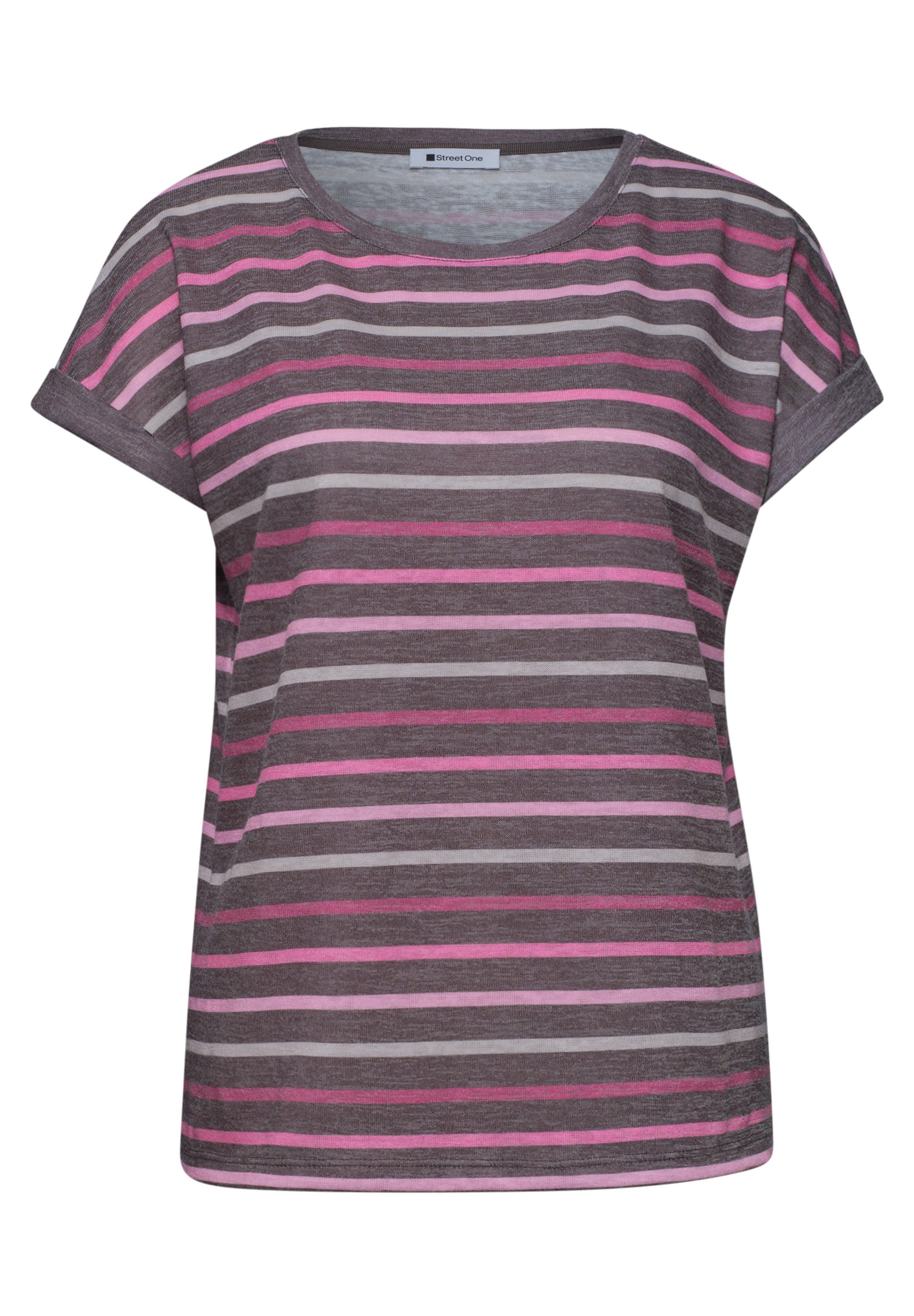 STREET ONE Shirttop Sommershirt mit überschnittenen Schultern – Bild 4 von 5