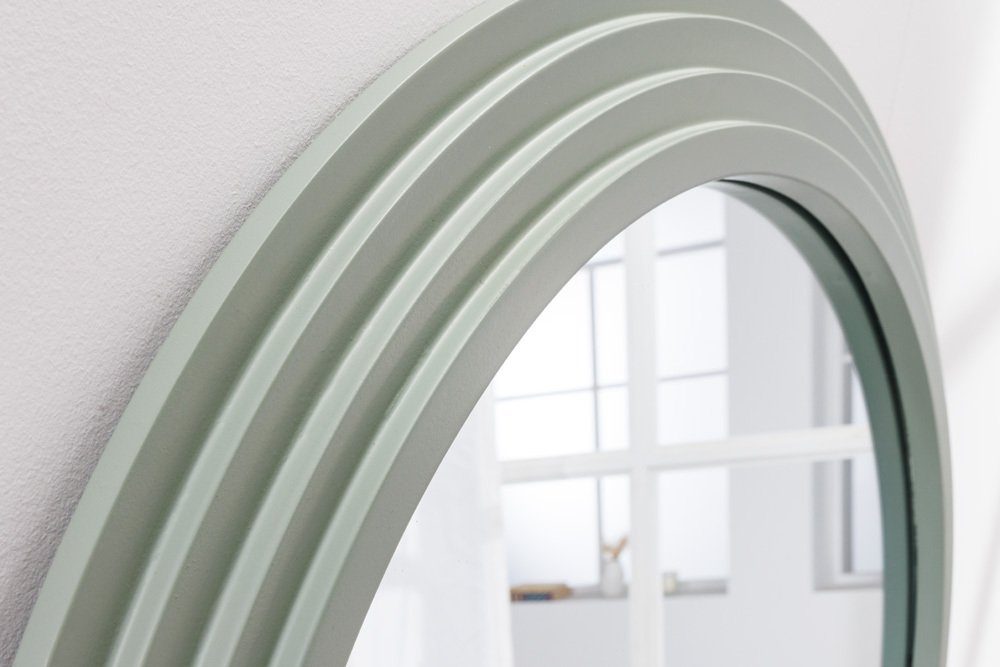 riess-ambiente Wandspiegel WAVE 160cm salbeigrün (Einzelartikel, 1-St), Flur · Kunststoff · Rahmen · Rundbogen · Ganzkörper · Groß · Modern