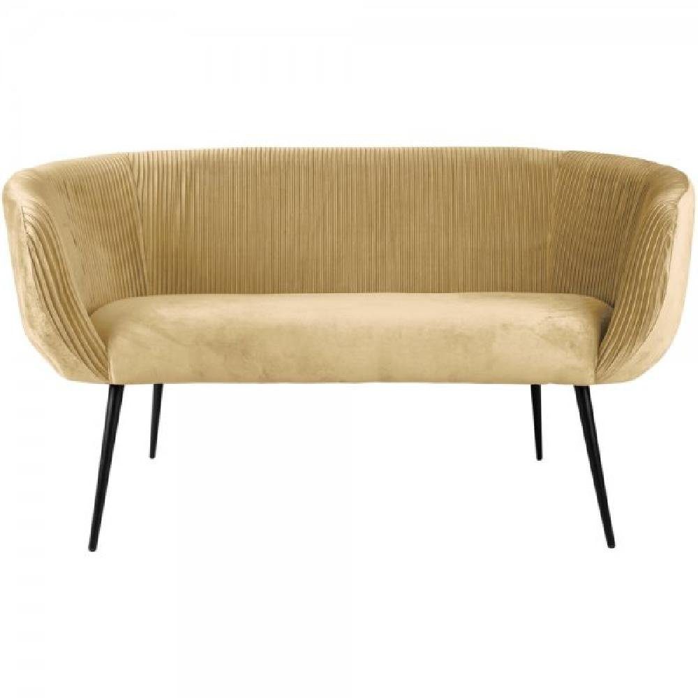 Leitmotiv Sitzbank Sofa Majestic Velvet Latte Brown