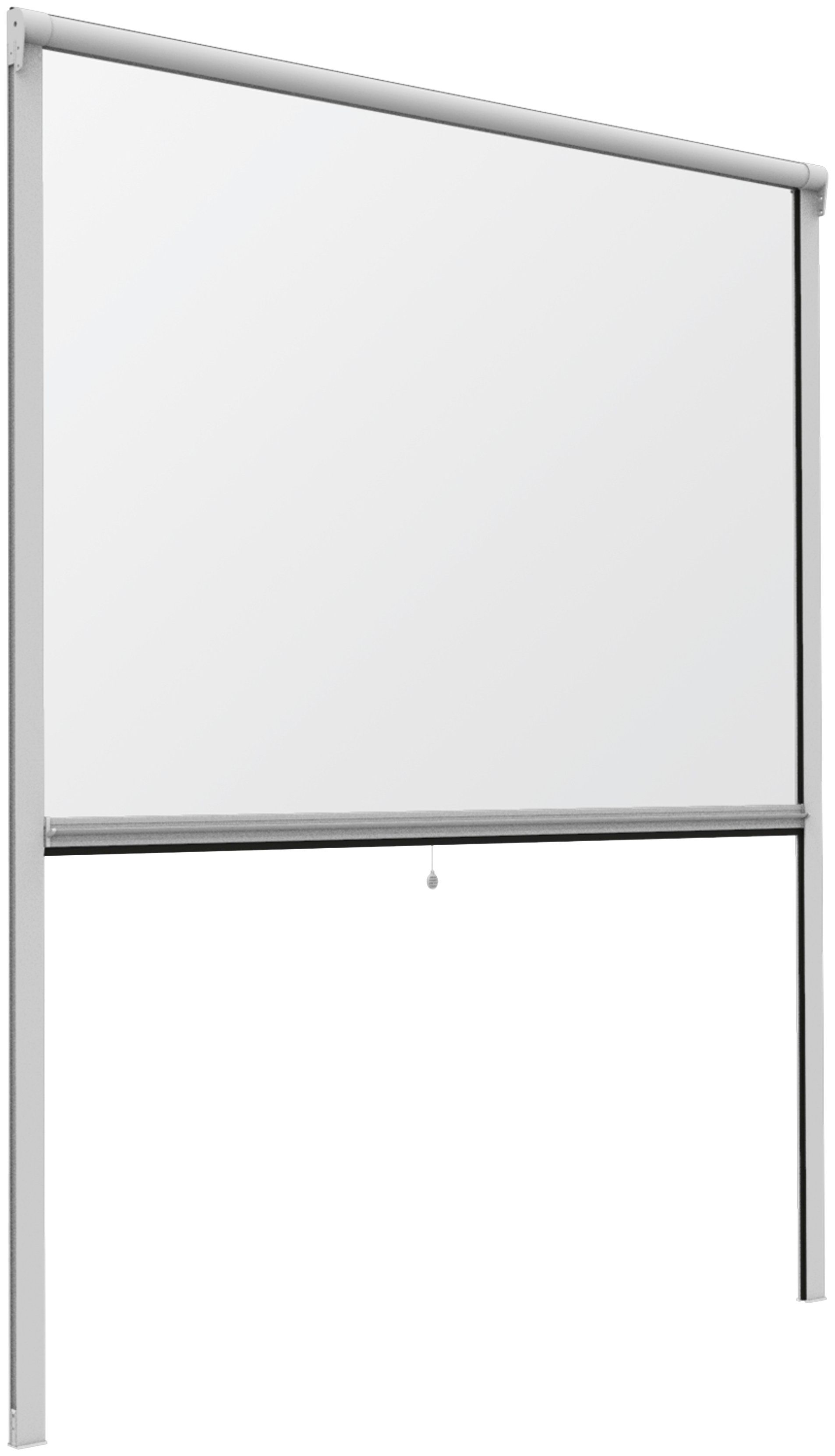 Windhager Insektenschutz-Fensterrahmen Rollo Basic, (Packung), BxH: 100x160 cm, kürzbar, inkl. Befestigungsmaterial