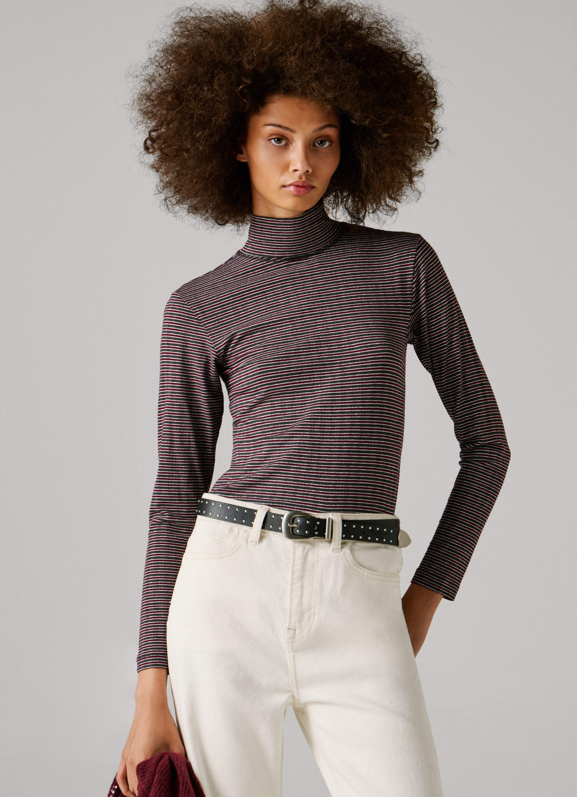 Pepe Jeans Langarmshirt BINTY mit Stehkragen günstig online kaufen