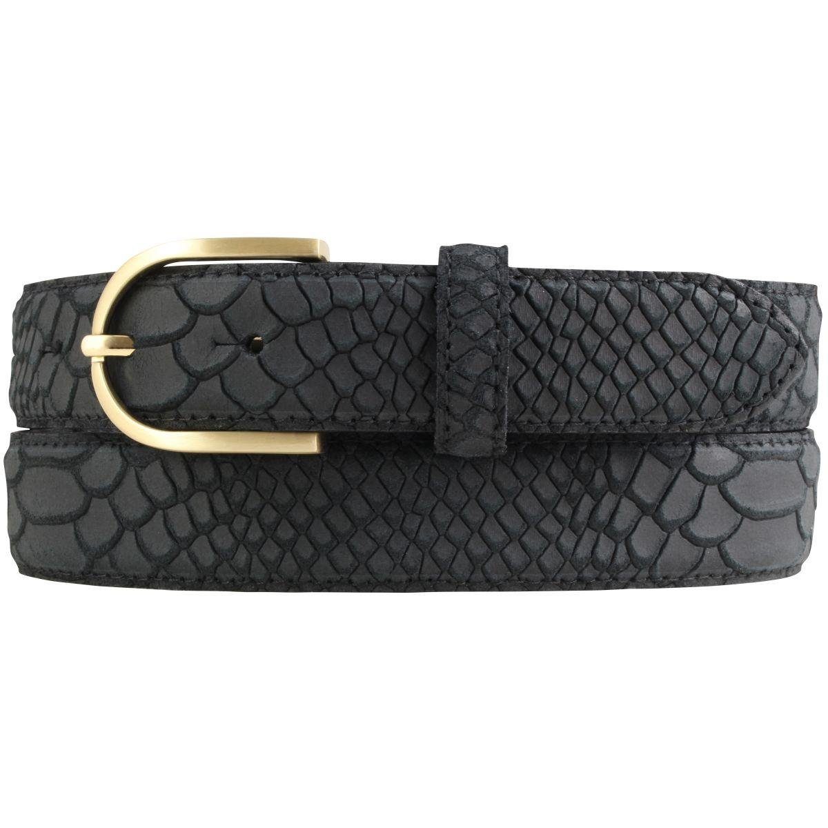 BELTINGER Ledergürtel Damen-Gürtel mit Pythonprägung und günstig online kaufen