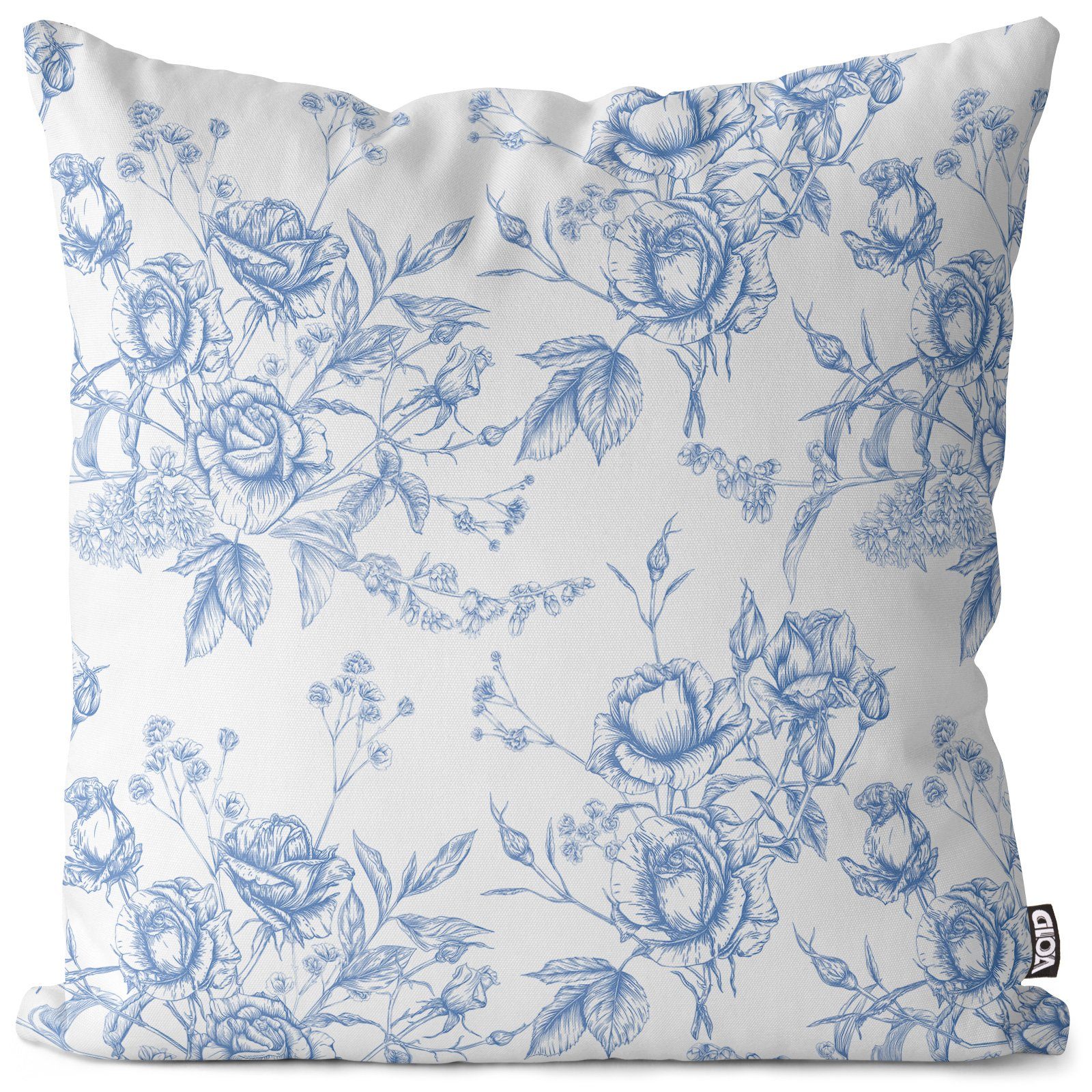 VOID Kissenbezug, (1 Stück), Rosen Blau günstig online kaufen
