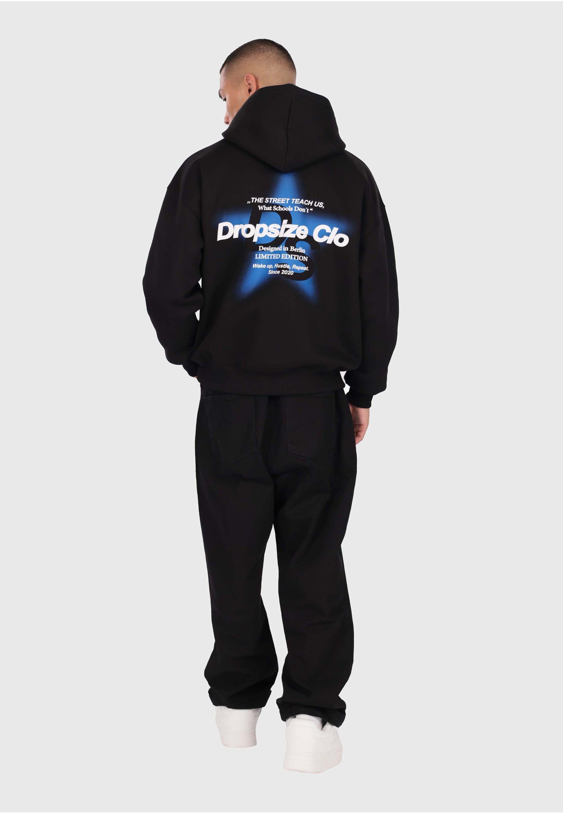 Dropsize Kapuzenpullover Dropsize HEAVY OVERSIZE HALFTONE STAR HOODIE (1-tlg)