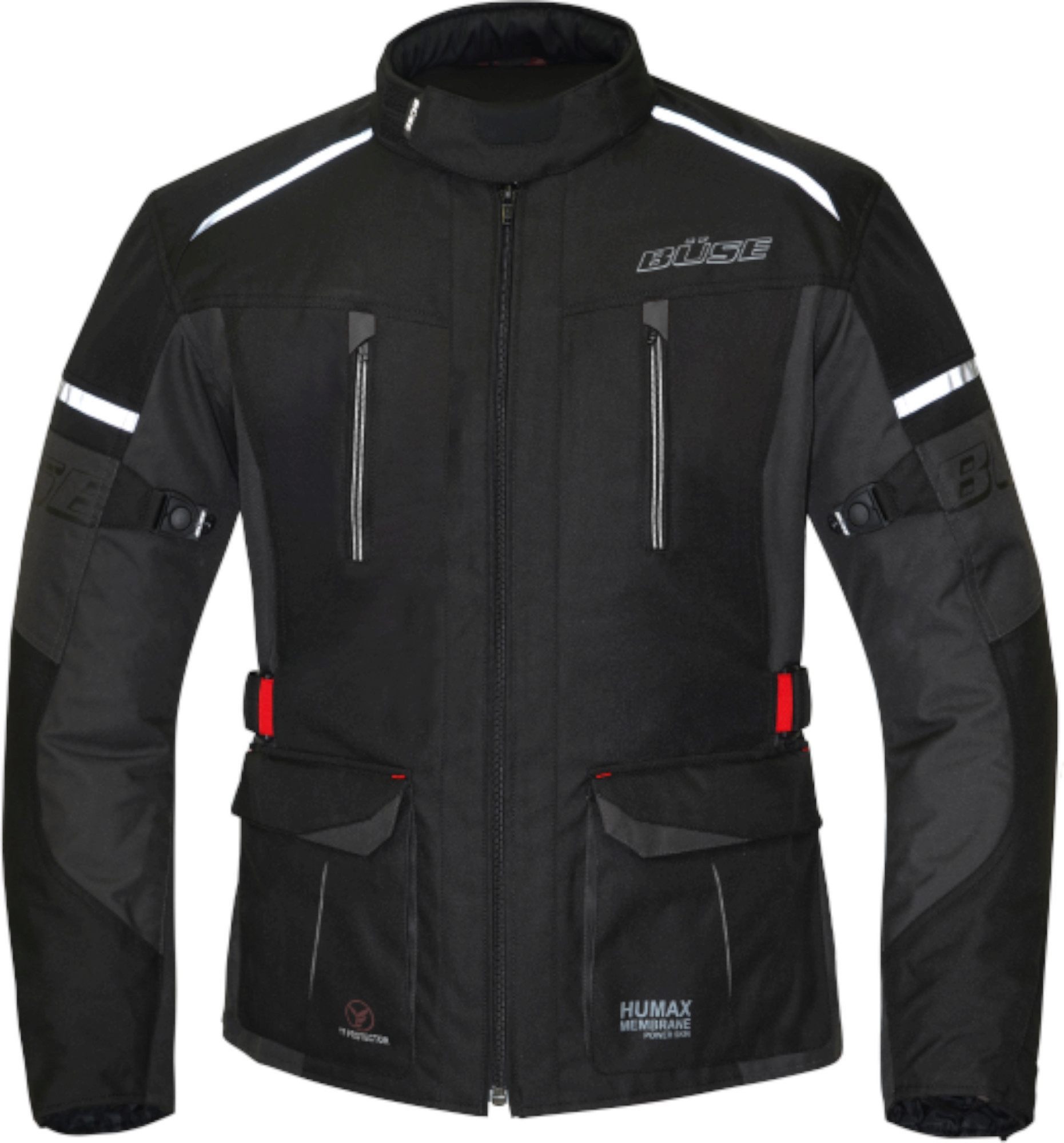 Büse Motorradjacke BÜSE Rider wasserdichte Kinder Motorrad Textiljacke Ellenbogenprotektoren enthalten,herausnehmbares Innenfutter,Schul