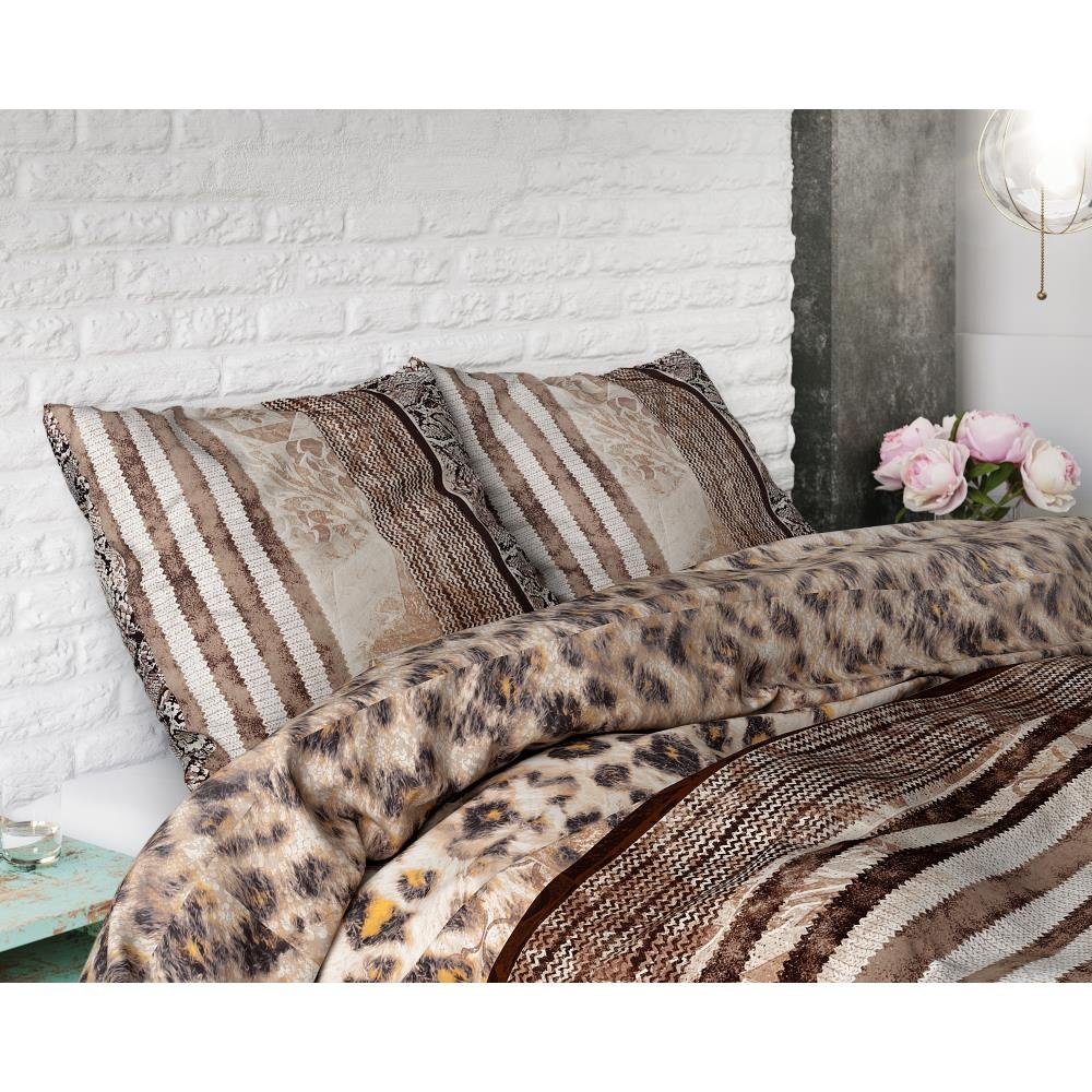 Sitheim-Europe Bettwäsche SLEEPTIME COSY PANTHER - Bettbezug +Kissenbezüge, Baumwolle, 2 teilig, Weich, geschmeidig und wärmeregulierend