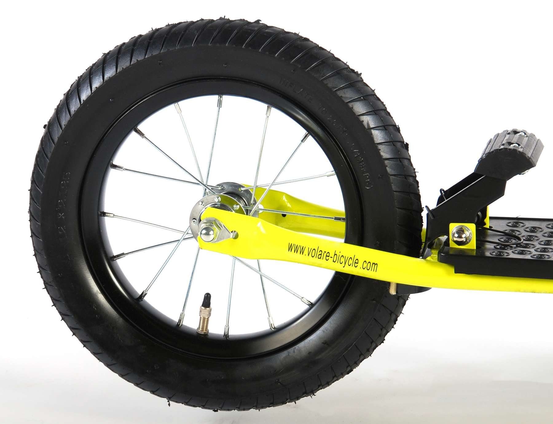 TPFSports Cityroller höhenverstellung Retro Tretroller 12 3 für ab Zoll, Scooter und Kinder Jahren Volare Cityroller 