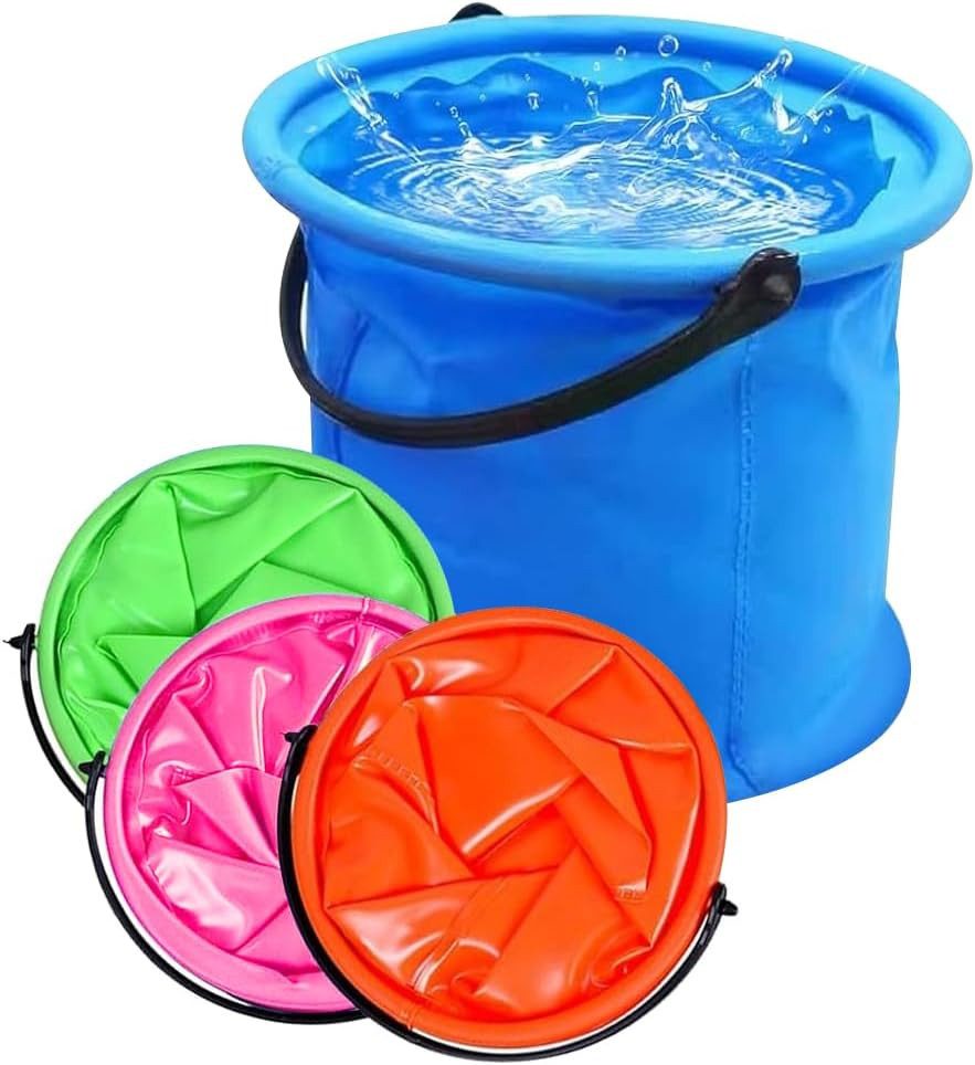 Venicce Love Sandeimer faltbarer tragbarer Eimer für Strand, Camping, Angeln - Bunt (4 Stück), (4-tlg)