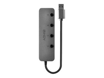 Lindy USB-Verteiler LINDY 4 Port USB 3.0 Hub mit Ein-/Ausschaltern 4 Port USB 3.0-Hub einz