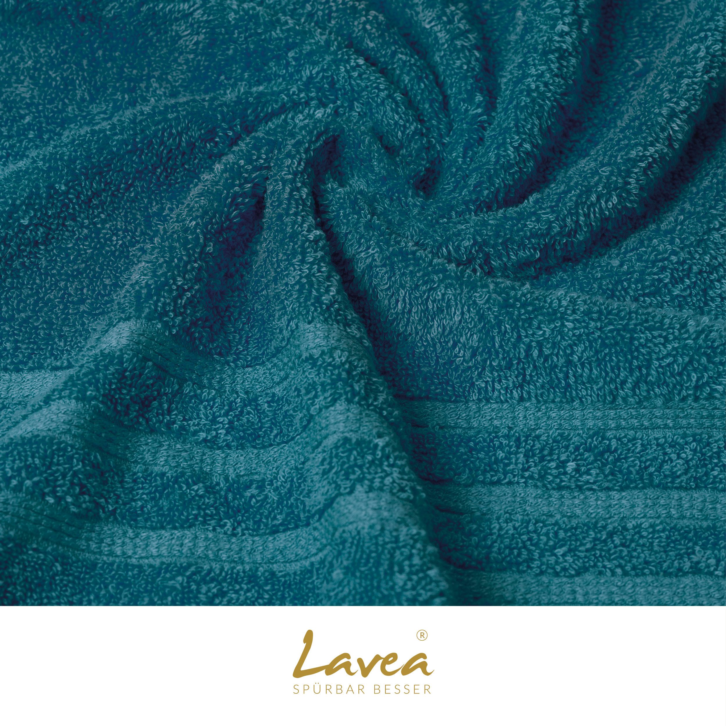 Lavea Handtücher Bali Handtuch 50x100 cm, Sporthandtuch, Fitness-Handtuch, Weiches Bio-Baumwollfrottee (1-St), pflegeleicht, GOTS-zertifiziert, extra saugstark  – Bild 5 von 5
