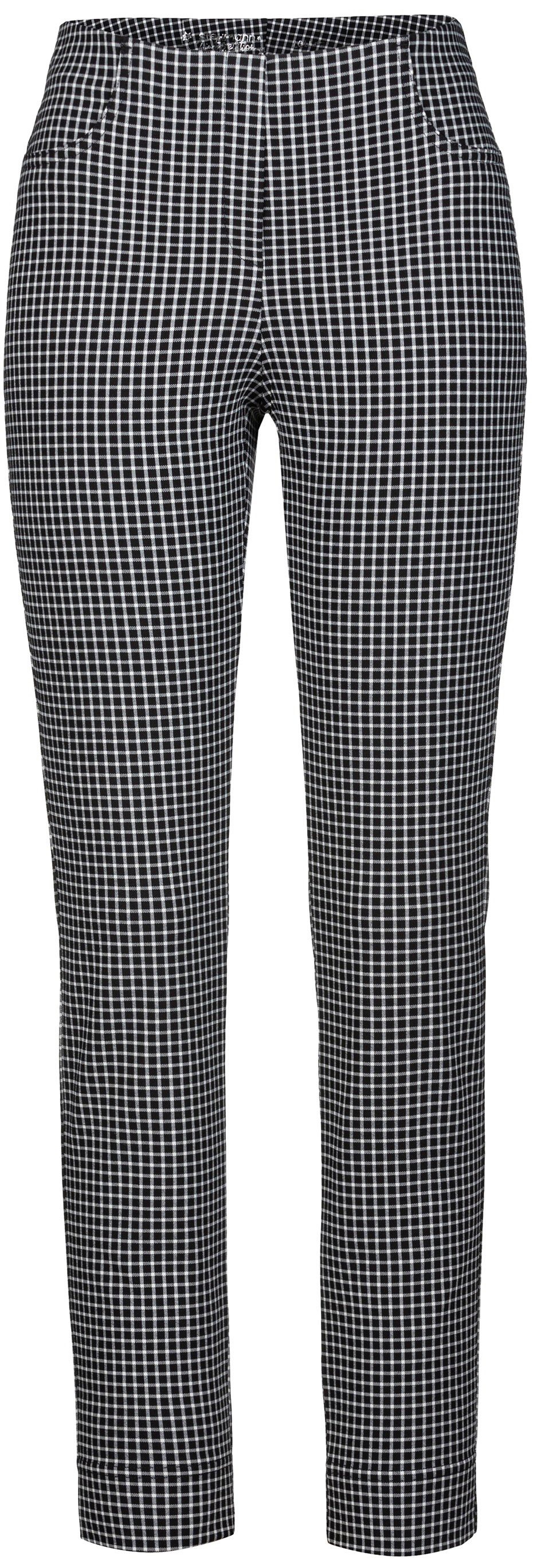 Stehmann Stretch-Hose Loli-742-13050, im Karomuster, innen angeraut angeraute Hose