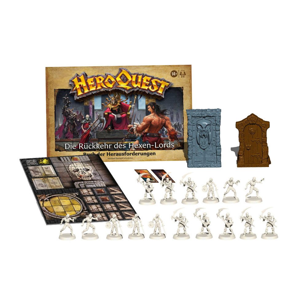 Hasbro Spielesammlung HeroQuest Brettspiel-Erweiterung Die Rückkehr des Hexen-Lords Abenteue