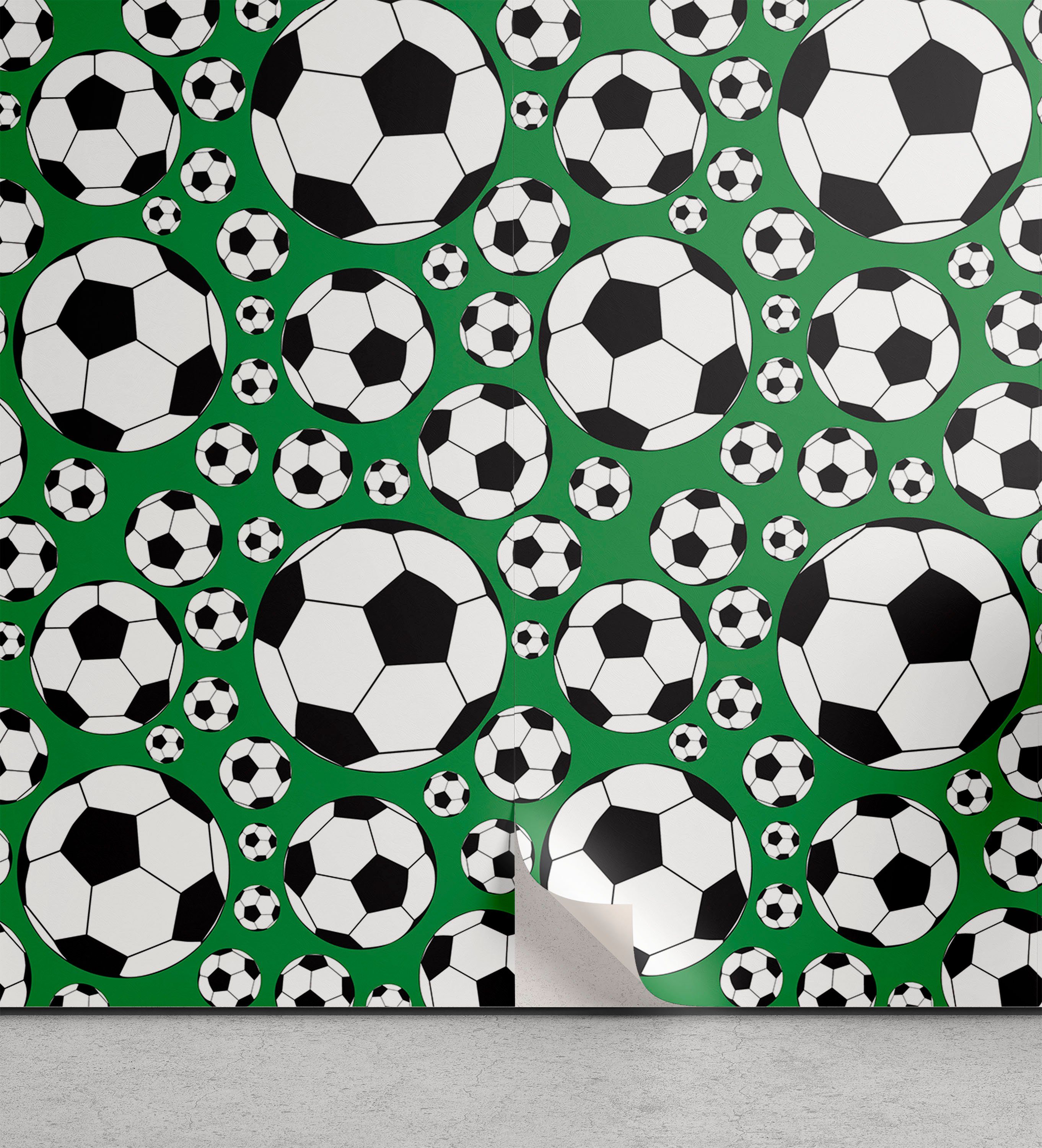 Abakuhaus Vinyltapete selbstklebendes Wohnzimmer Küchenakzent, Fußball Beliebte Sport-Motiv