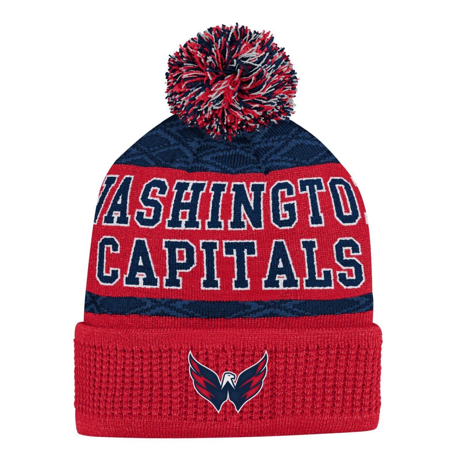 PUCK PATTERN Baseball Capitals Outerstuff Washington NHL Cap