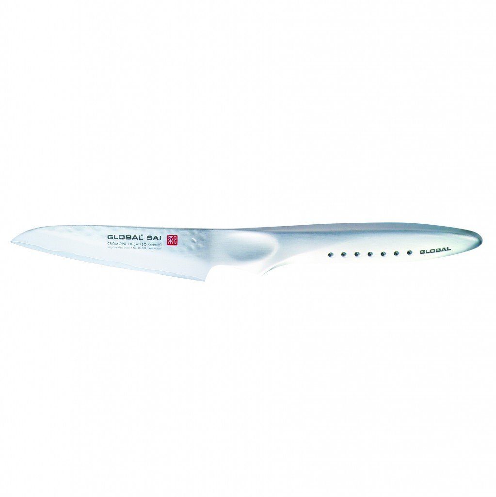 GLOBAL Schälmesser SAI-S03R Schälmesser gerade, Hammerdesign