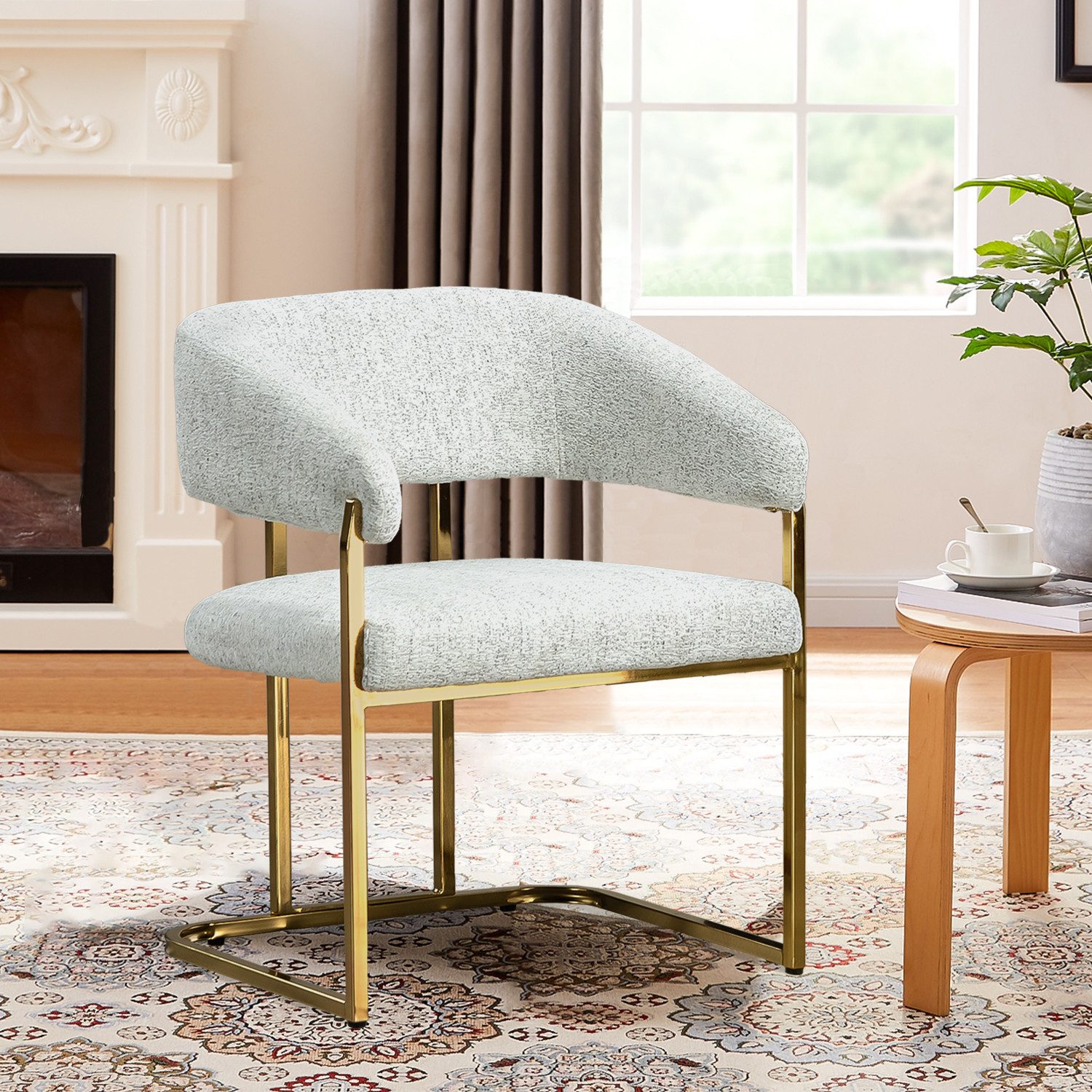 BRTHORY Relaxsessel Loungesessel Ohrensessel mit Metallbeinen günstig online kaufen