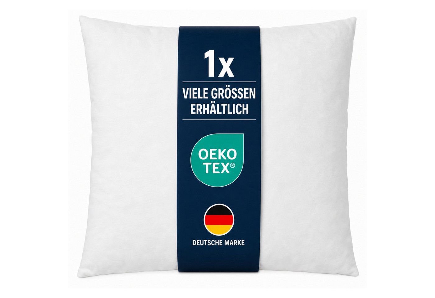 Arsvita Kissenfüllung für Dekokissen und Kopfkissen, 30x30 cm, 100% Polyester, bei 30 °C waschbar, allergikerfreundlich