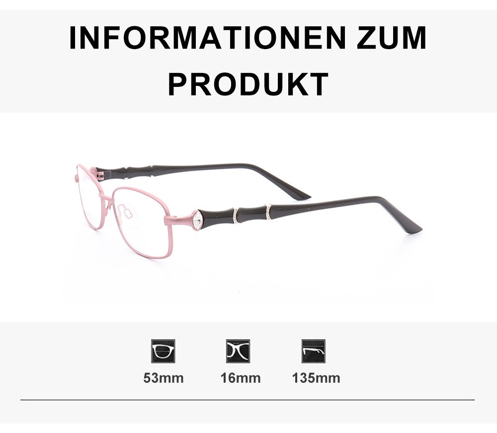 PACIEA Brille Damen Herren Ohne Sehstärke Anti Blaulicht Schmal Metall Mehrfarbig