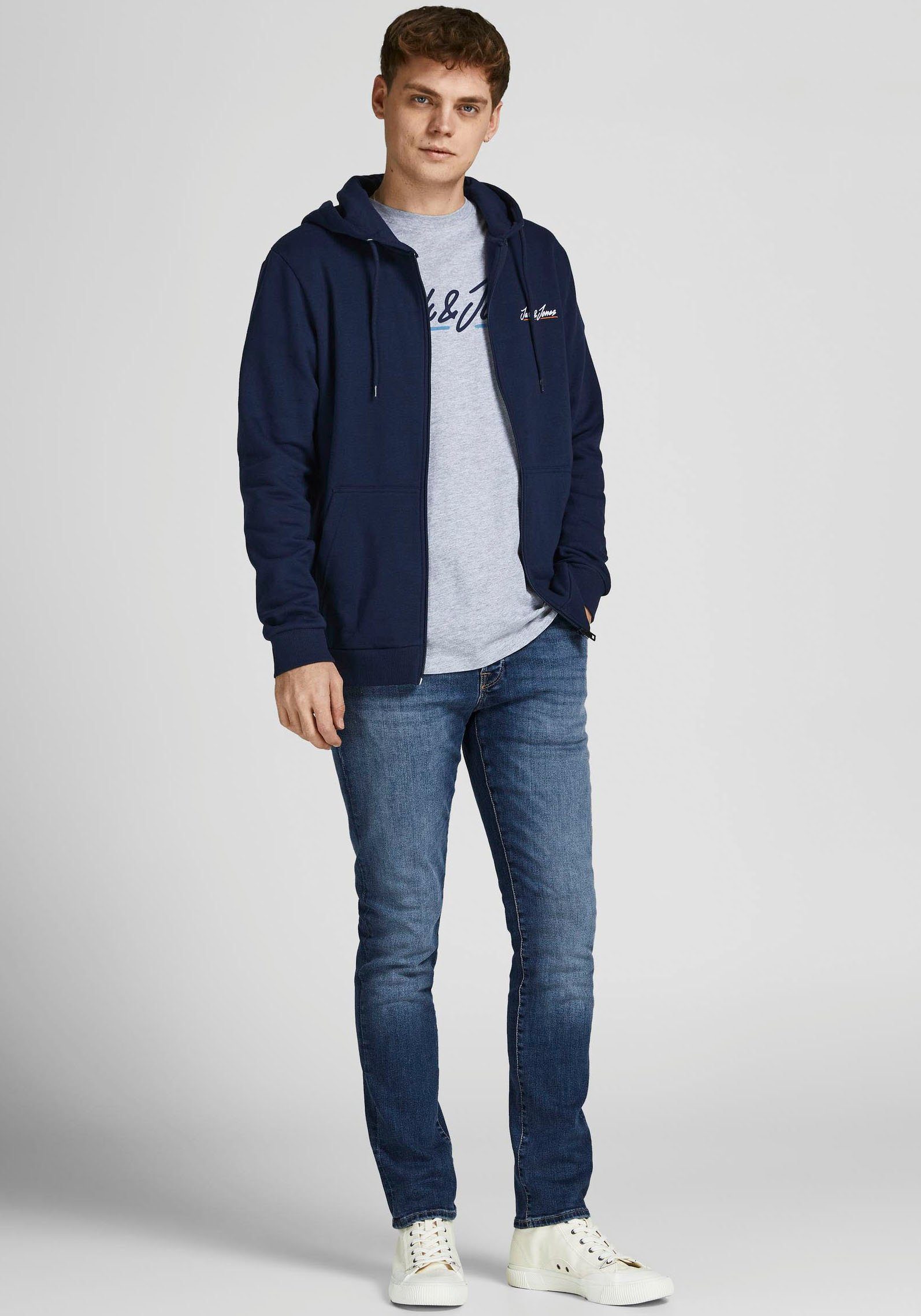 Jack & Jones Slim-fit-Jeans JJIGLENN – Slim-Fit-Jeans mit niedriger Leibhöhe Used, modisch, slim fit, Denim/Jeans – Bild 4 von 5