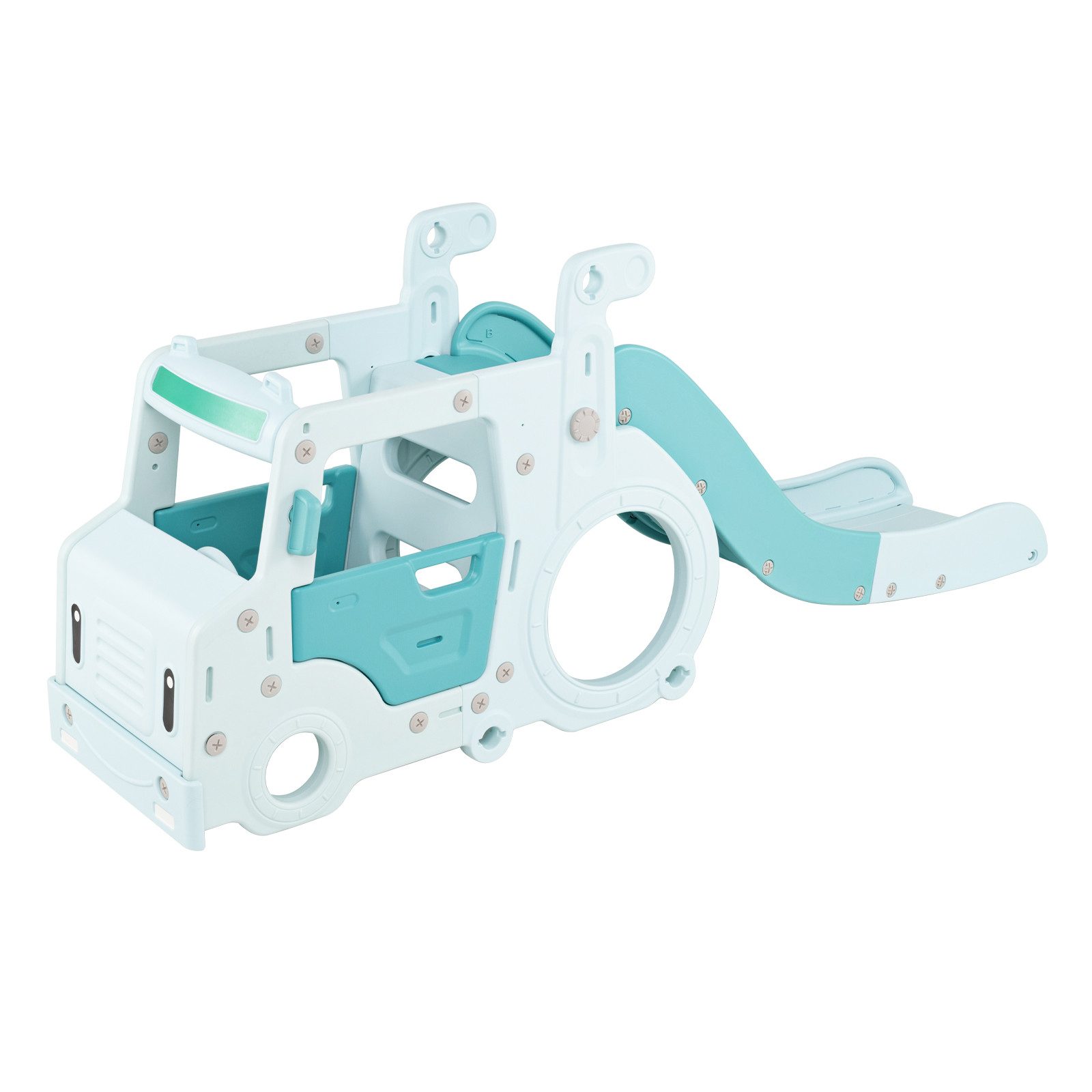 COSTWAY Rutsche, 3 in 1 Kinderrutsche & Auto & Tunnel günstig online kaufen