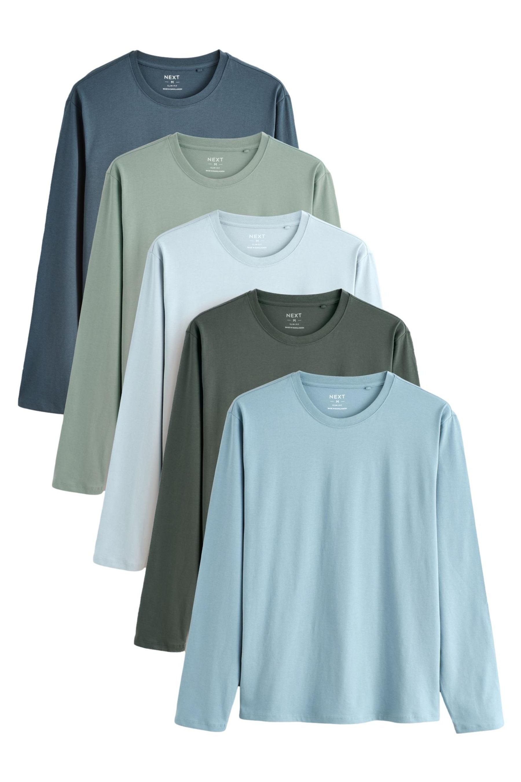 Next Langarmshirt Shirts, 5er-Pack (5-tlg)