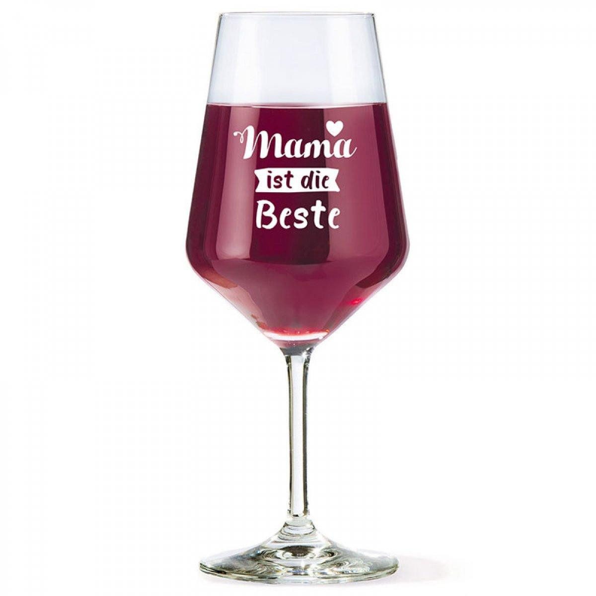 GILDE Weißweinglas Weinglas Mama ist die Beste Glas
