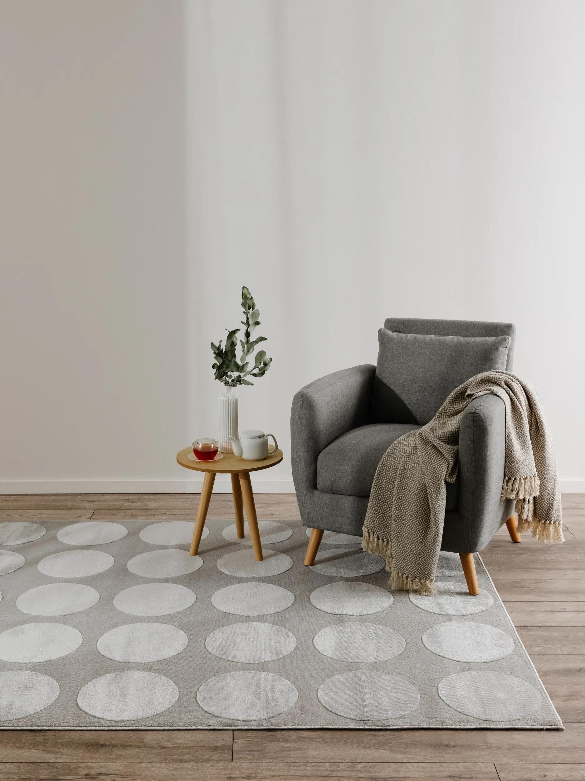 benuta Teppich Claire, rechteckig, Höhe: 6 mm, Teppich Wohnzimmer, Esszimmer, Schlafzimmer, Flur, Boho, Pflegeleicht