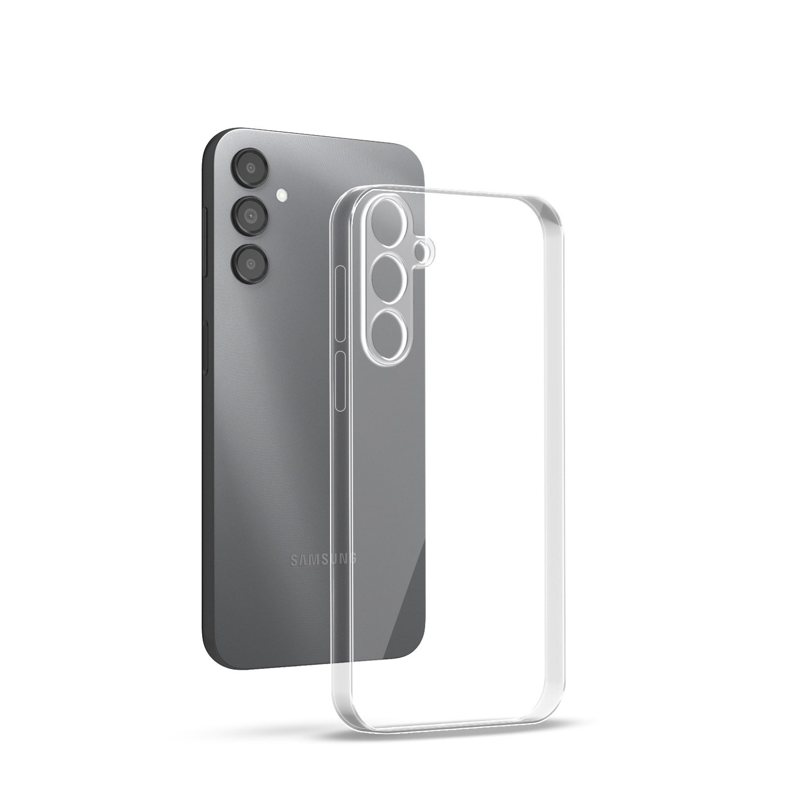 Tec-Expert Handyhülle Handy Hülle Cover für Samsung Galaxy A34 5G 6.6 Zoll, 6.6", Slim Case Bumper Schutzhülle Transparent