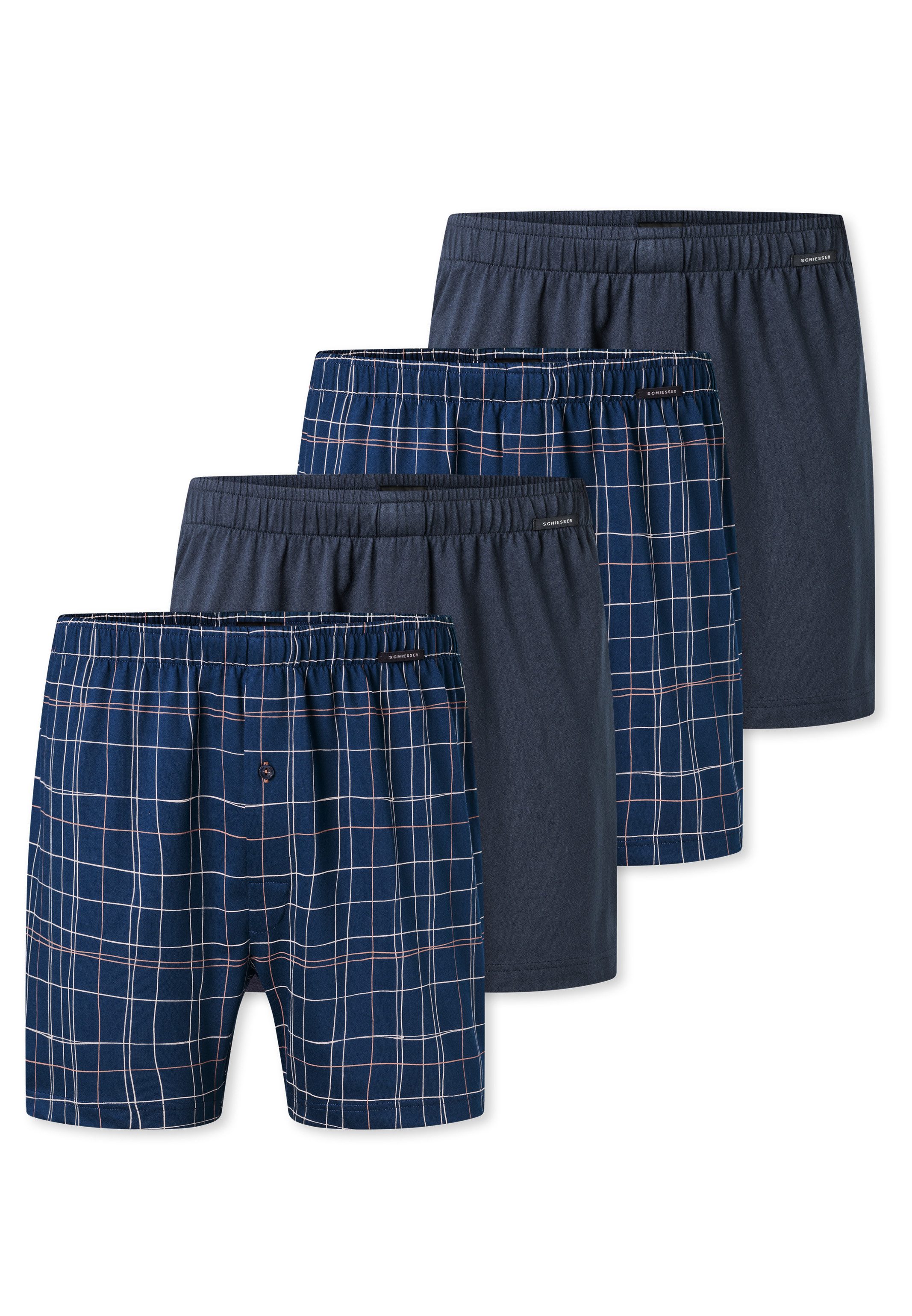 Schiesser Boxershorts 4er Pack Single Jersey günstig online kaufen