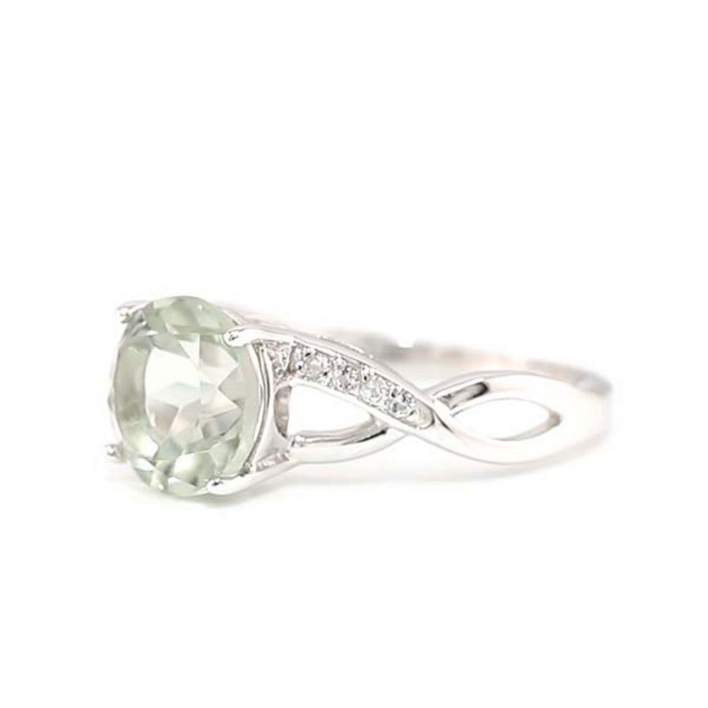 Cavill Silberring Grüner Amethyst Ring 2,3 ct Silber 925 mit 8 Topasen 0,09 günstig online kaufen