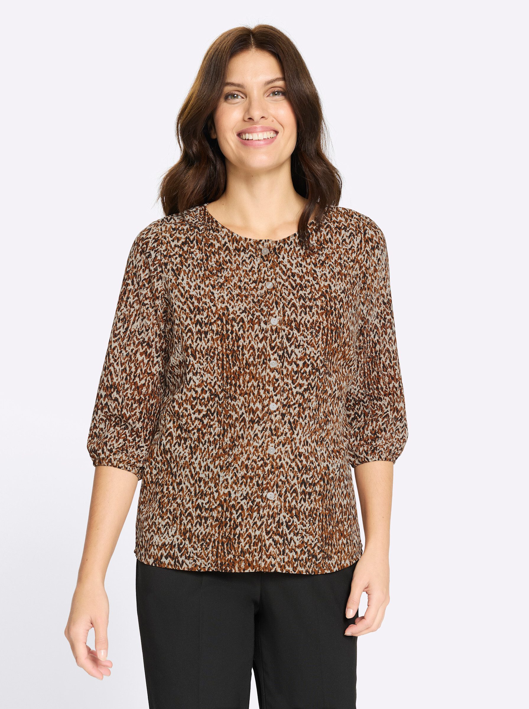 Klassische Bluse 3/4-Arm-Bluse 3/4-Arm