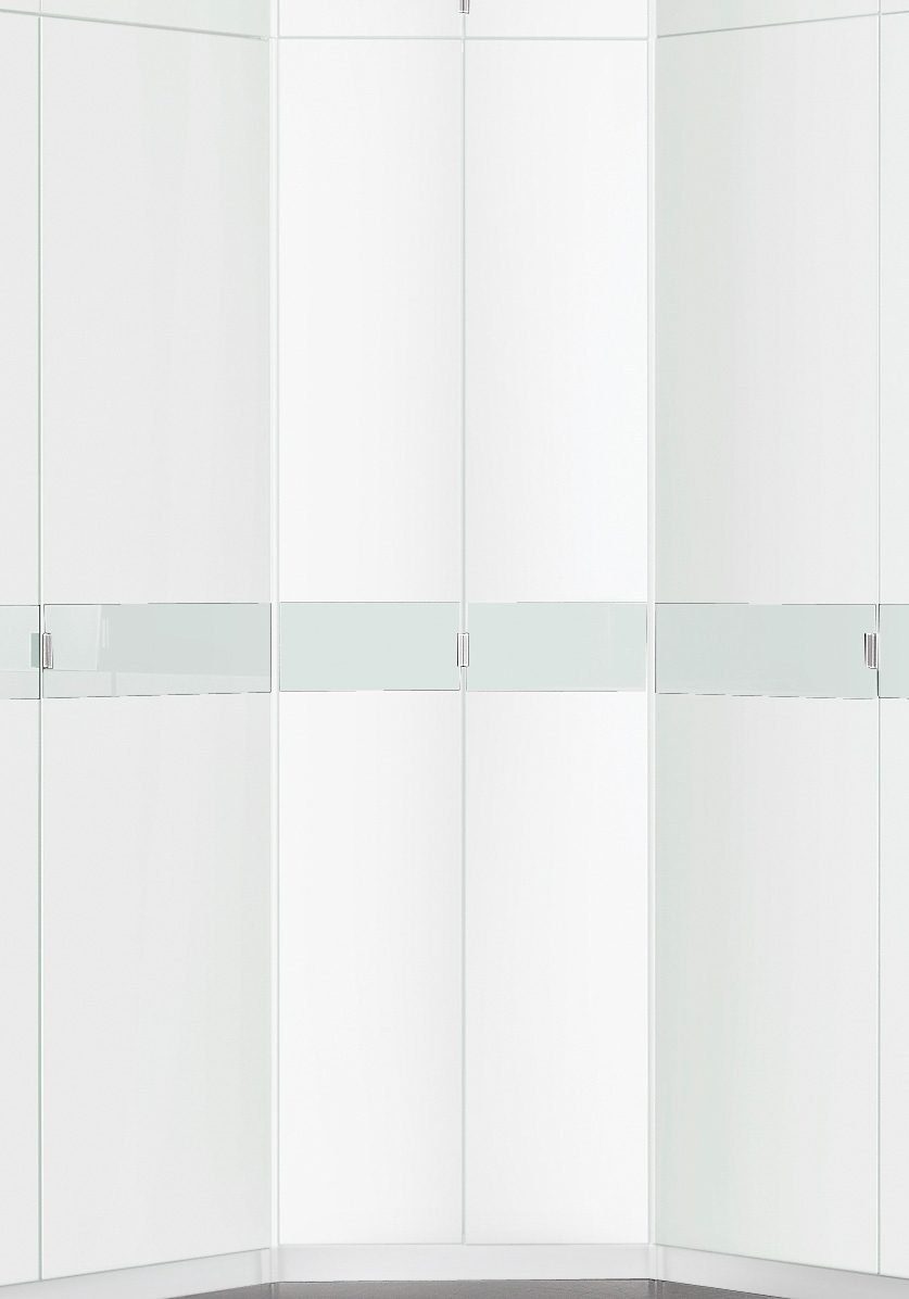 priess Eckkleiderschrank Kleiderschrank Schrank Garderobe Wäscheschrank Madrid voll ausgestattet, viel Stauraum, MADE IN GERMANY