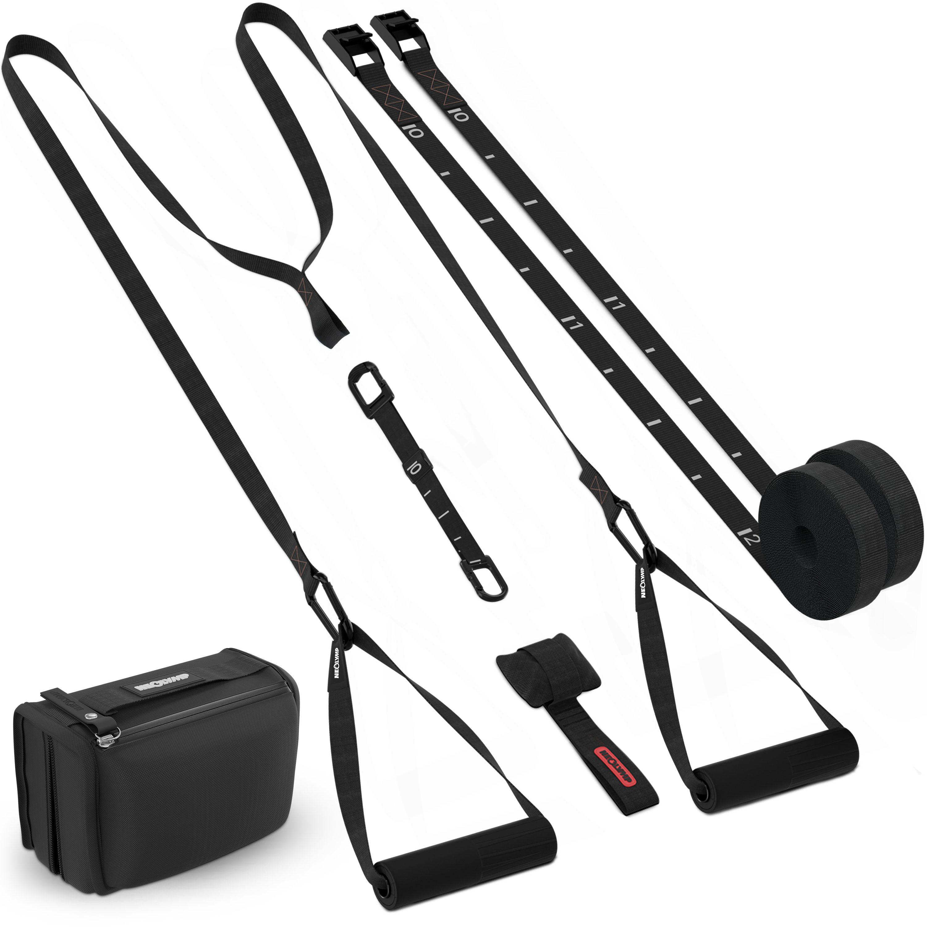 NEOLYMP Schlingentrainer Schlingentrainer - verstellbarer Sling Trainer für Ganzkörpertraining, Widerstandsbänder Set - Fitnessgerät für Zuhause & unterwegs