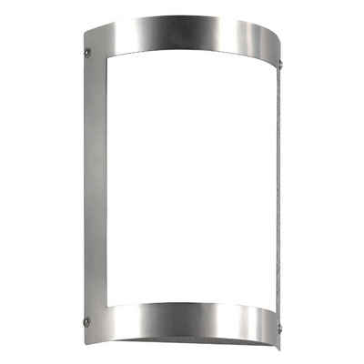 CMD Deckenleuchte Wandleuchte in Weiß und Silber E27 IP44, keine Angabe, Leuchtmittel enthalten: Nein, warmweiss, Aussenlampe, Aussenwandleuchte, Outdoor-Leuchte