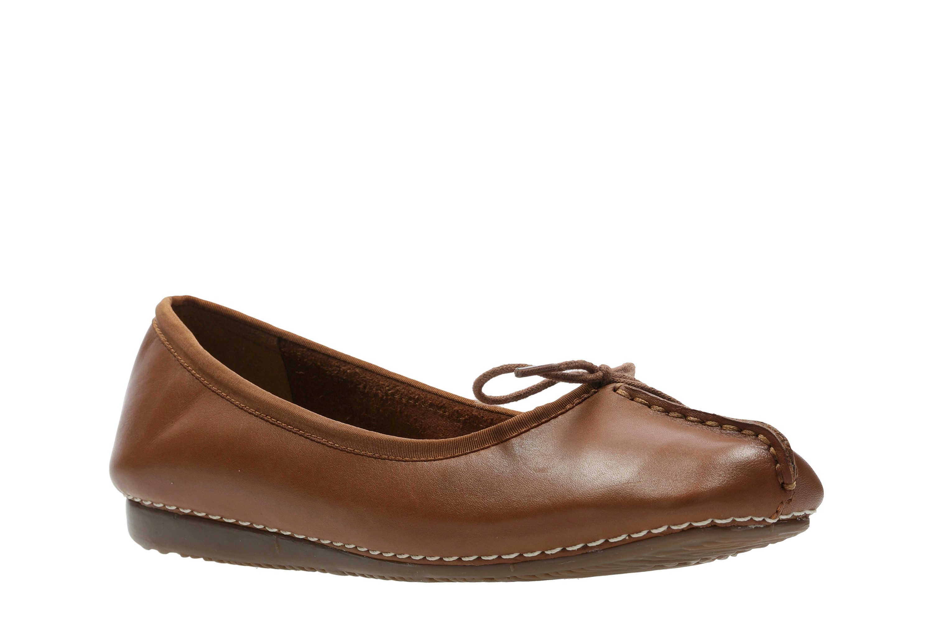 Clarks Freckle Ice Ballerina Slipper, Flats, Flats, Slipper mit Schleifchen