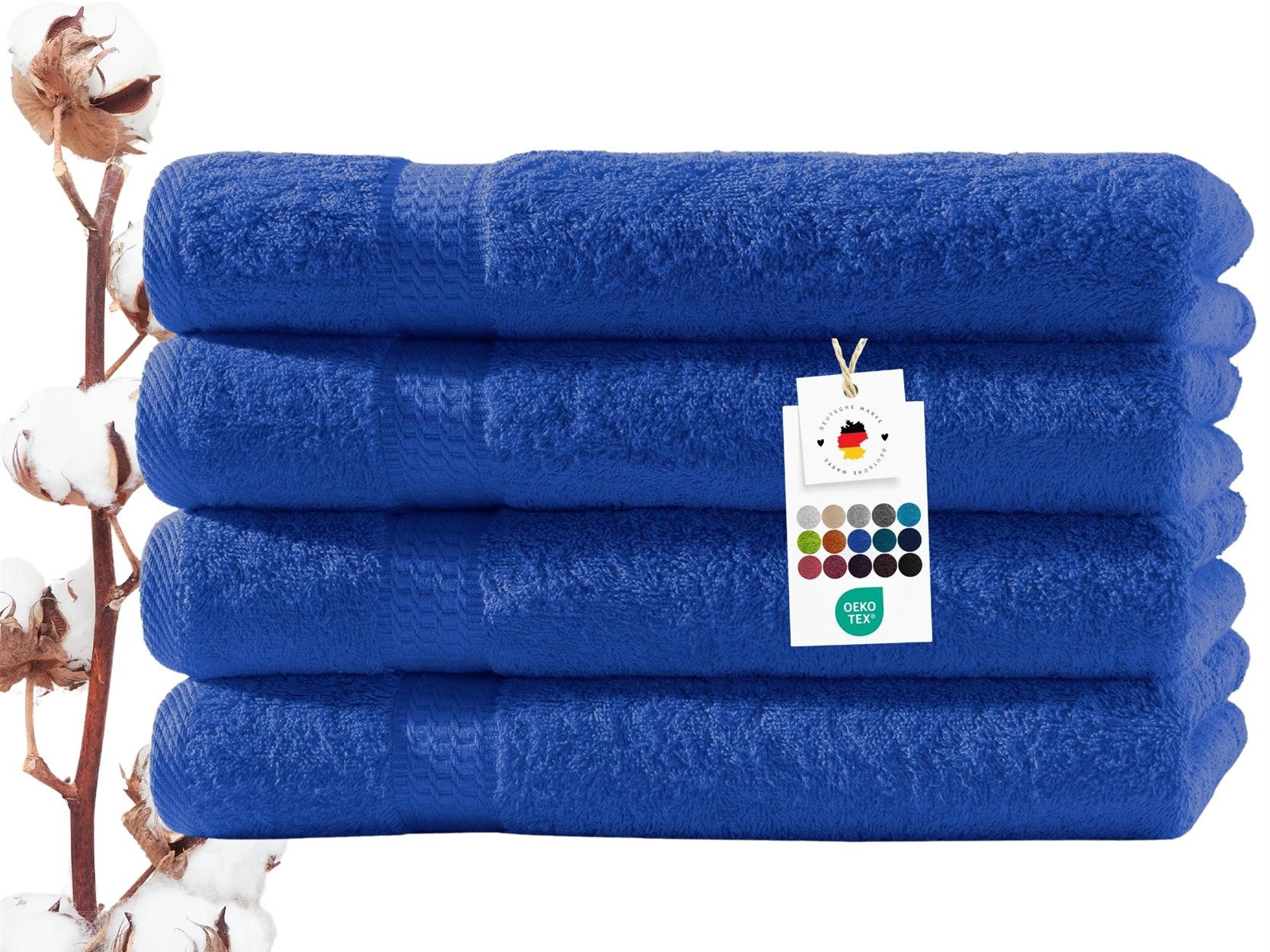 Carpe Sonno Handtuch Set 50x100 cm 100% Baumwolle Handtücher Set 500 g/m2 Frottier Handtuchset, Frottier (Spar-Set, 4-St), Extra Soft & Weich, Saugfähig, Schwer, Atmungsaktiv, schnell trocknend