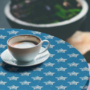 Abakuhaus Tischdecke Rundum-elastische Stofftischdecke, Sterne Spots und Hand gezeichnet