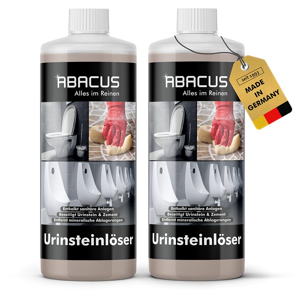 ABACUS Urinsteinlöser WC Spezialreiniger Kalksteinlöser Urinsteinlöser (Beseitigt Urinstein, Kalk und Rost, [- Hochwirksam Kein schrubben)