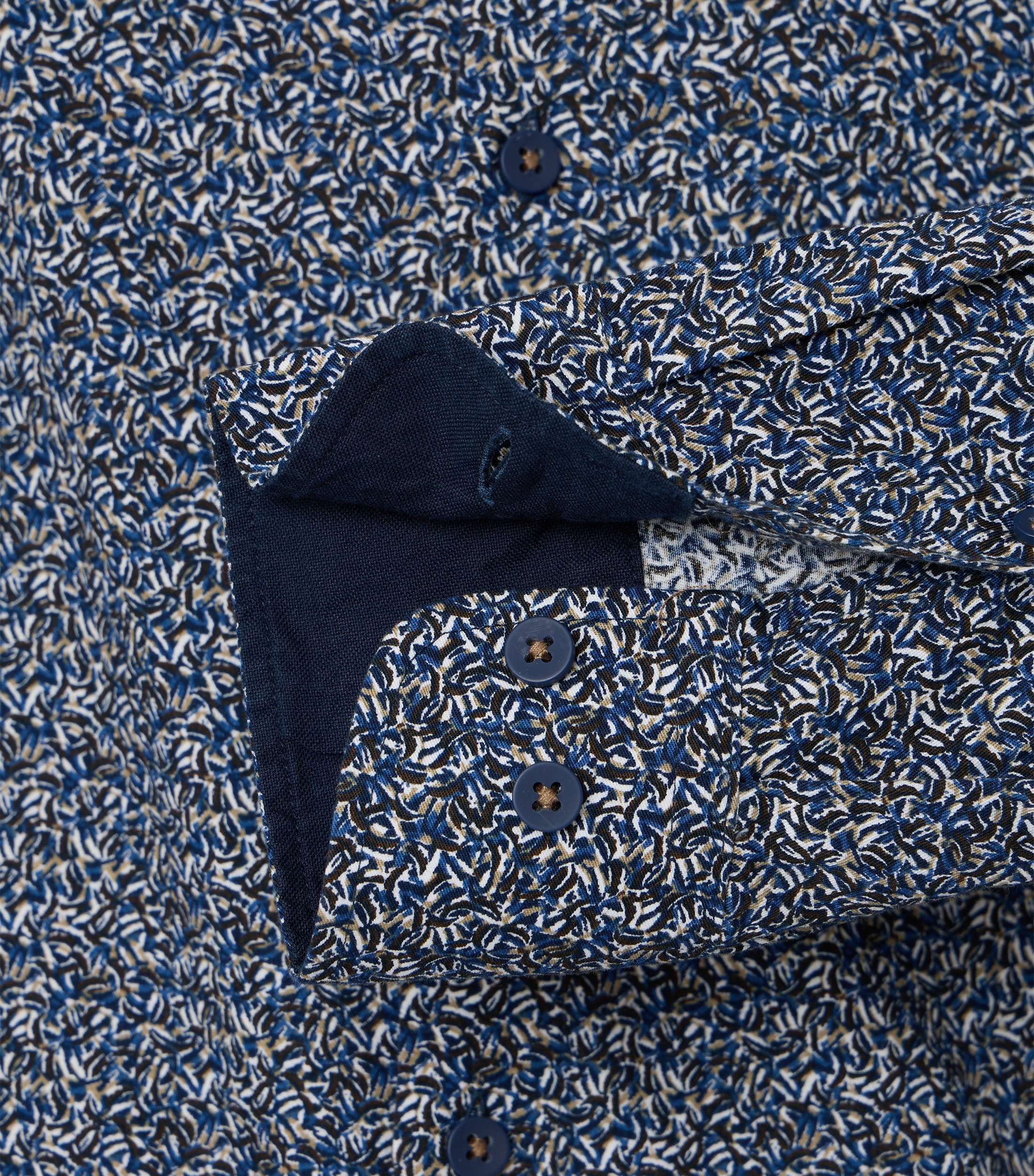 Redmond Langarmhemd Druck Comfort Fit