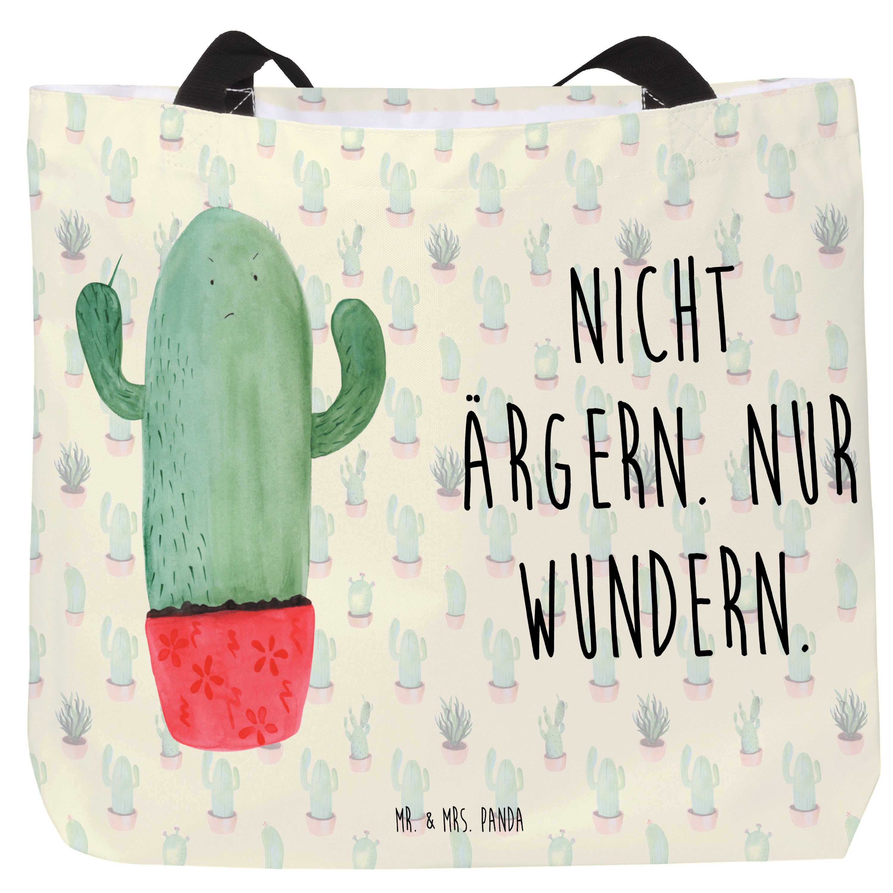 Shopper Kaktus Wut, Tote Bag, Kaktus Grün, Chefin, Kakteen, Schultasche, Lapt