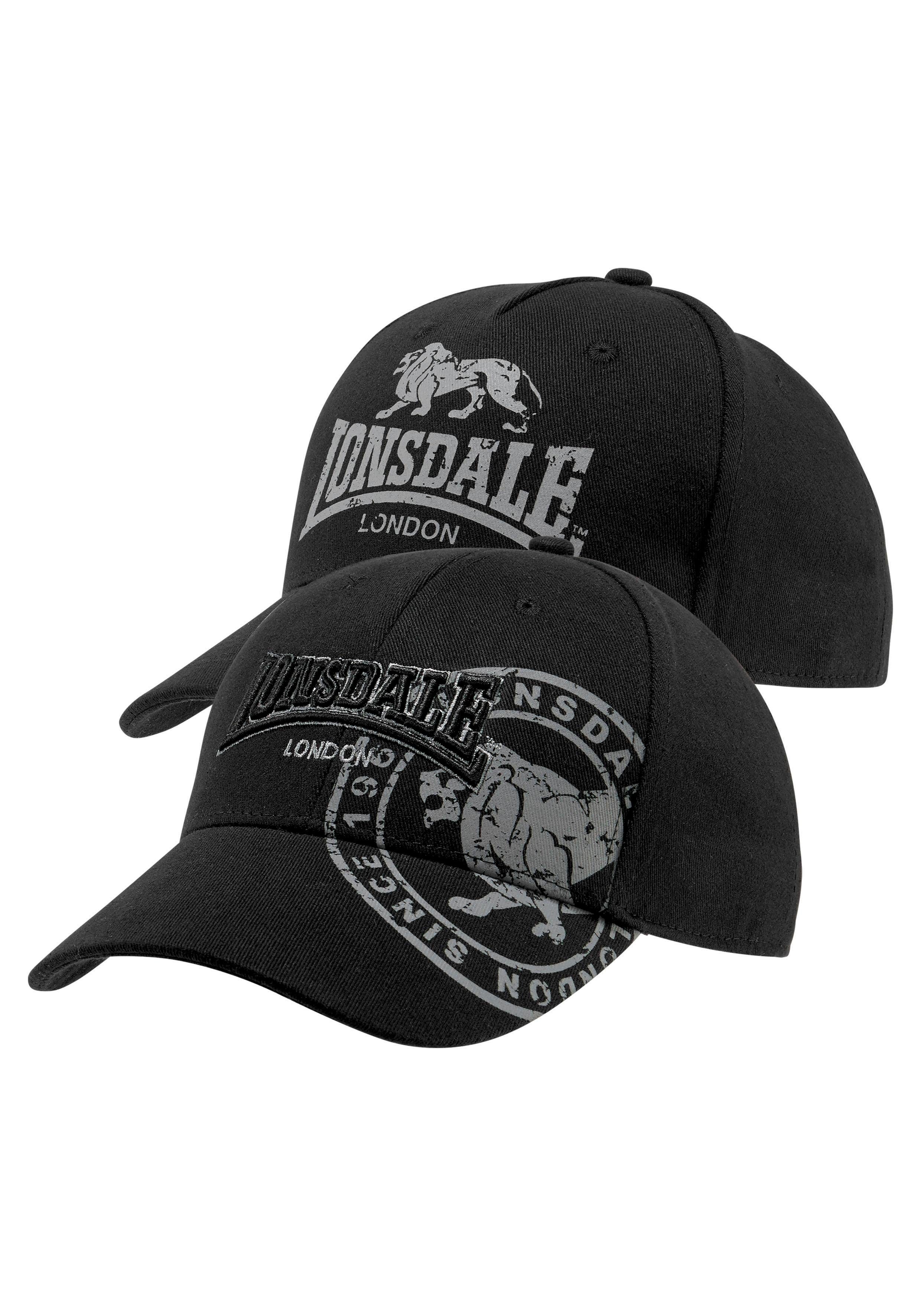 2er-Pack) Lonsdale 2-St., Cap Baseball (Packung,