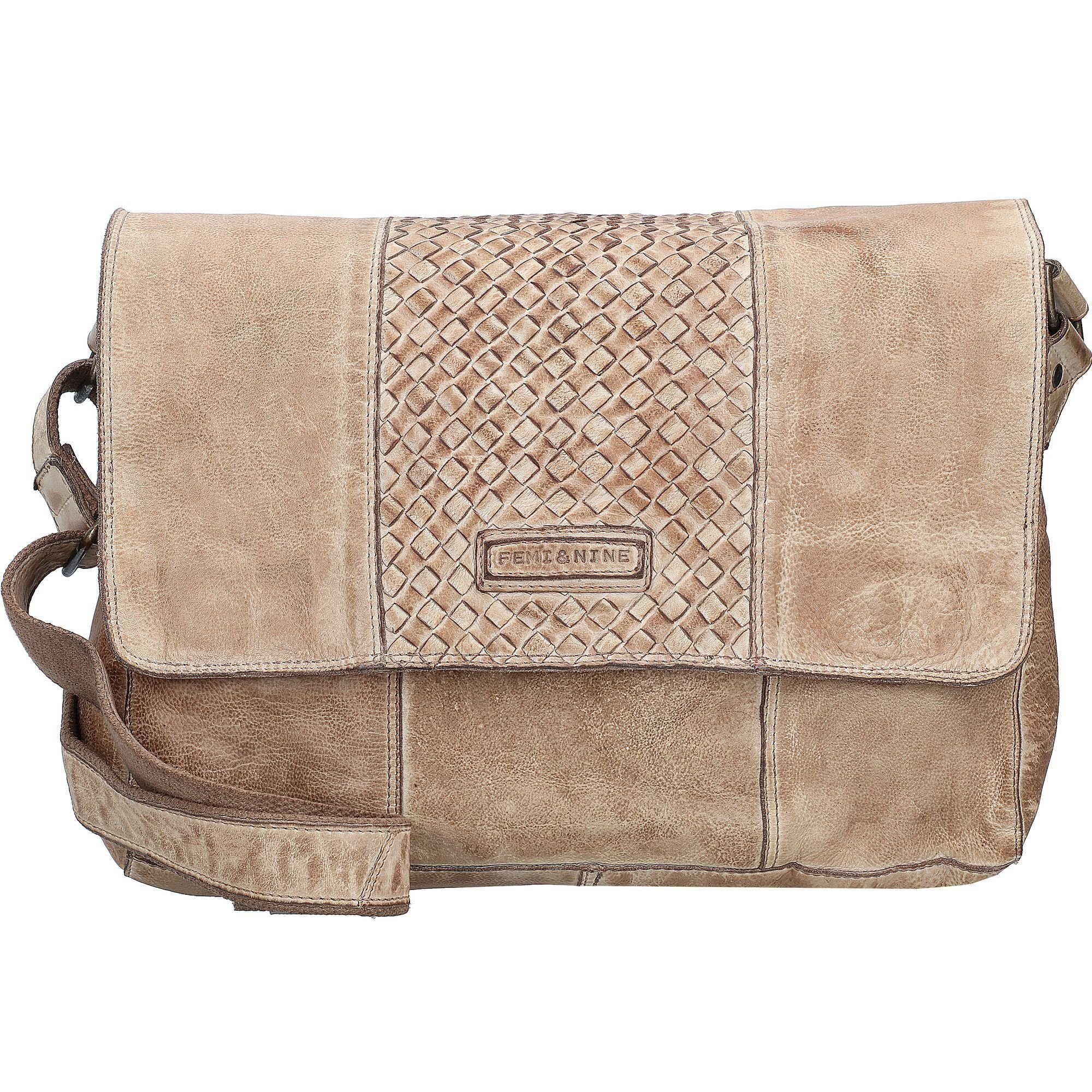 GreenLand Nature Messenger Bag Femi & Nine, Leder light-brown | Messenger Bags