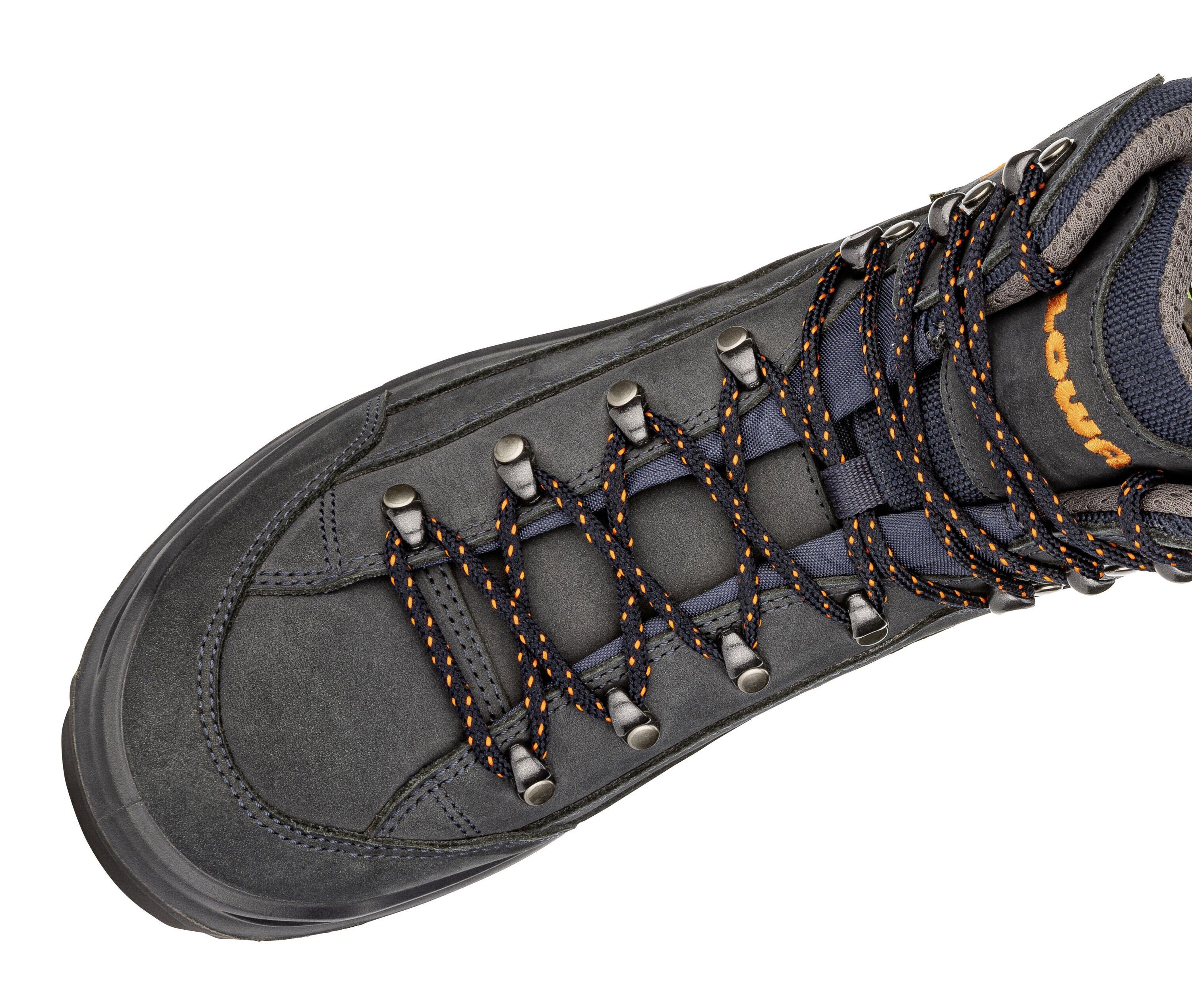 Lowa RENEGADE GTX MID und Schaft- mit navy/orange stabiler (1-tlg) Outdoorschuh Sohlenkonstruktion