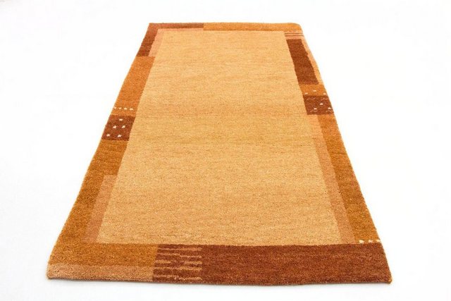 Wollteppich »Gabbeh Teppich handgeknüpft orange«, morgenland, rechteckig, Höhe 18 mm, handgeknüpft-Otto
